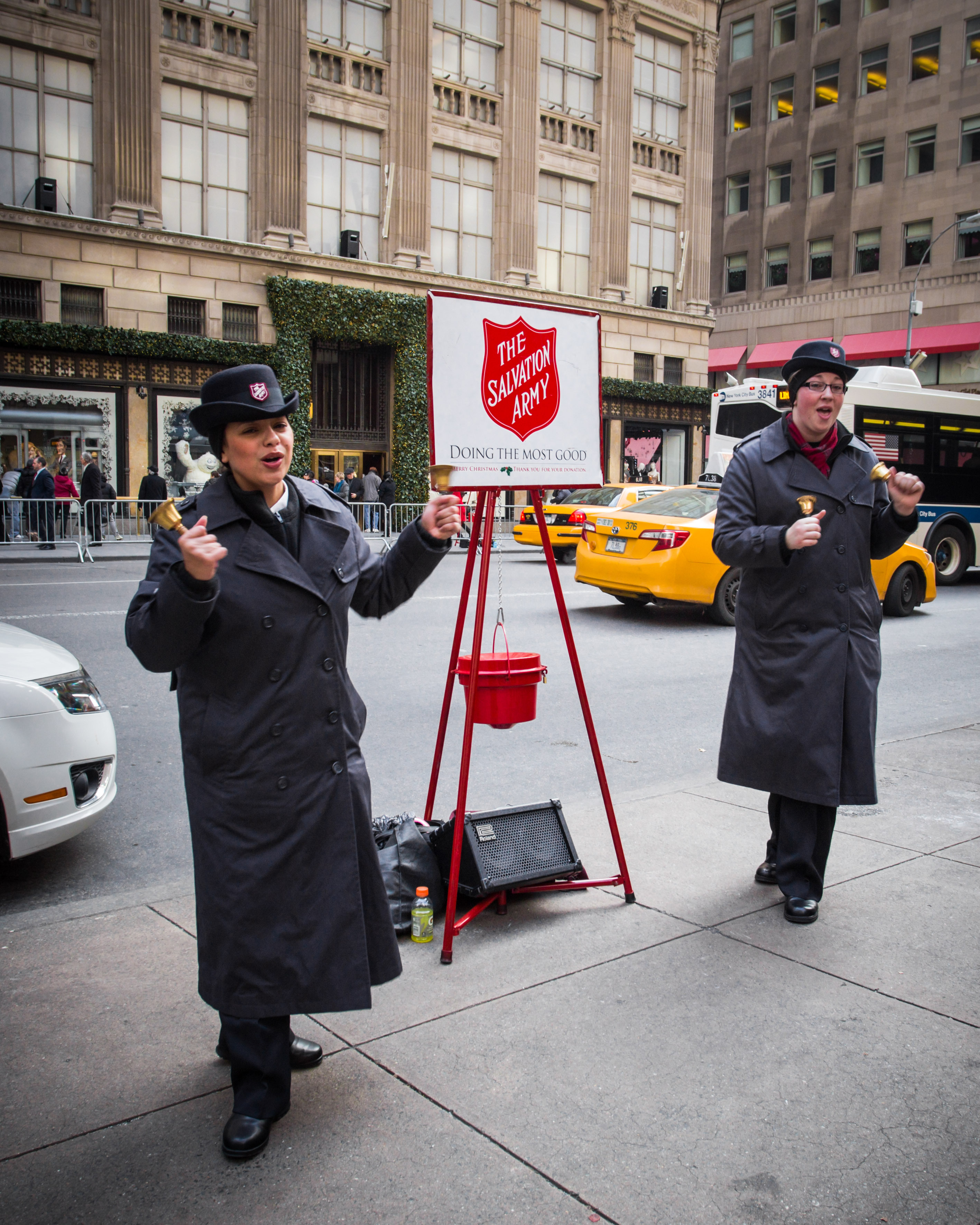 Salvation Army workers in New York City