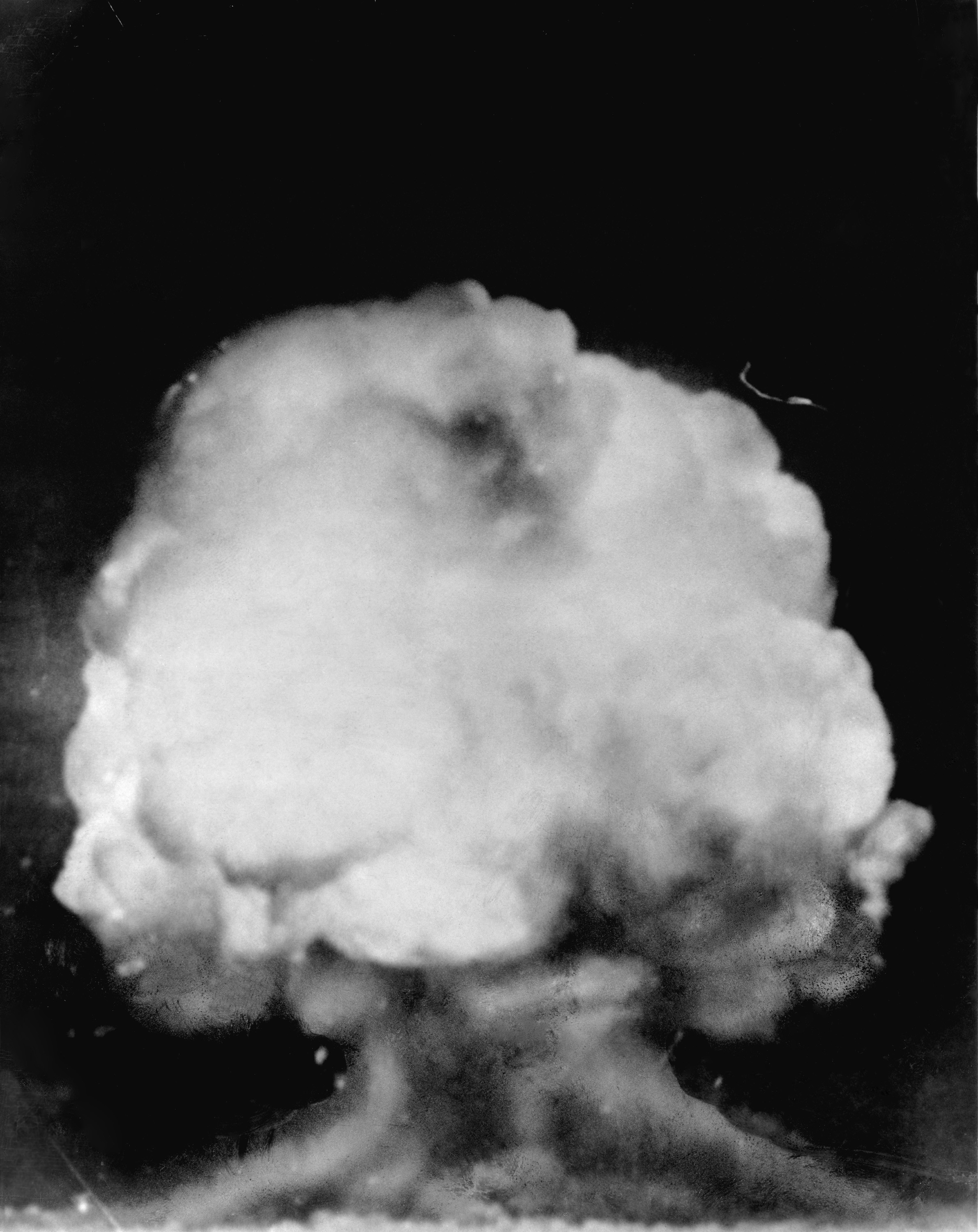 First test explosion of a nuclear weapon, at the Trinity site in New Mexico on July 16, 1945