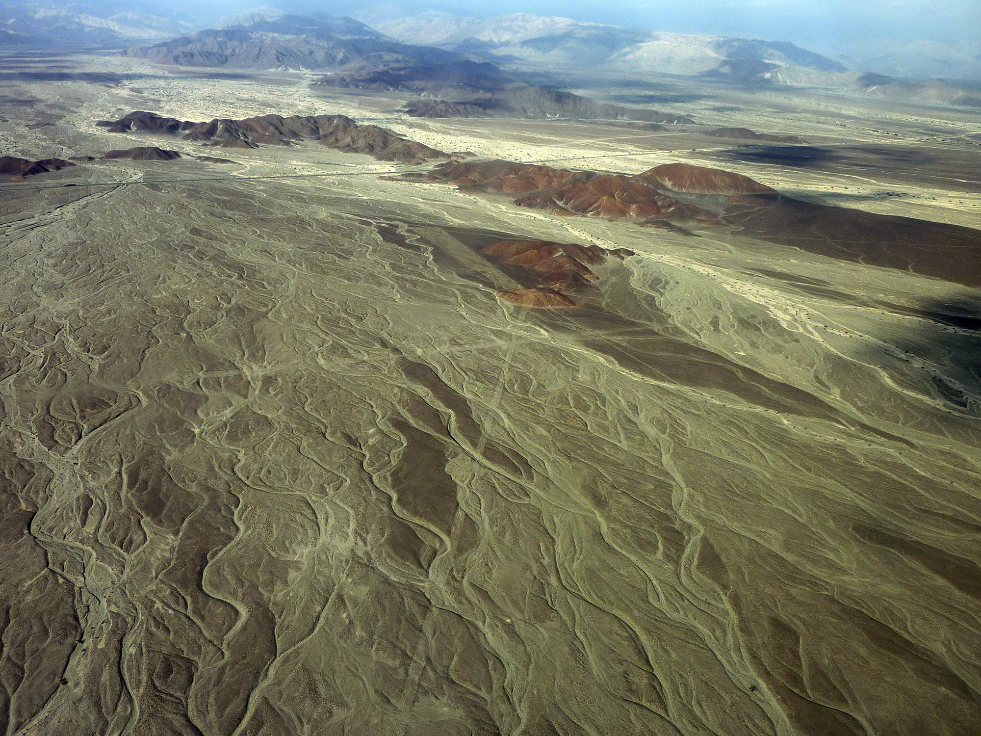 Nazca lines seen from the air