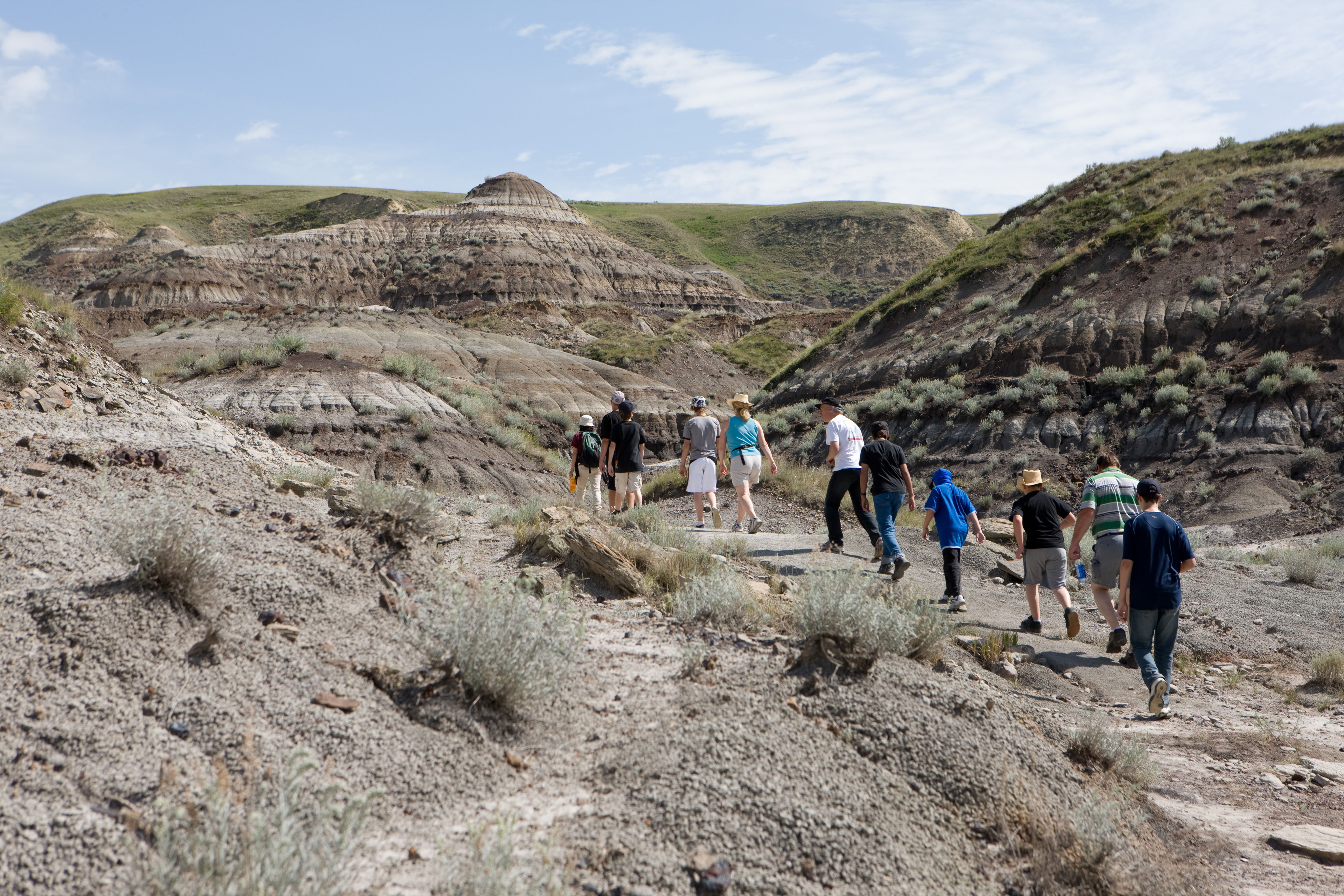 Badlands in Midland Provincial Park, Alberta, Canada