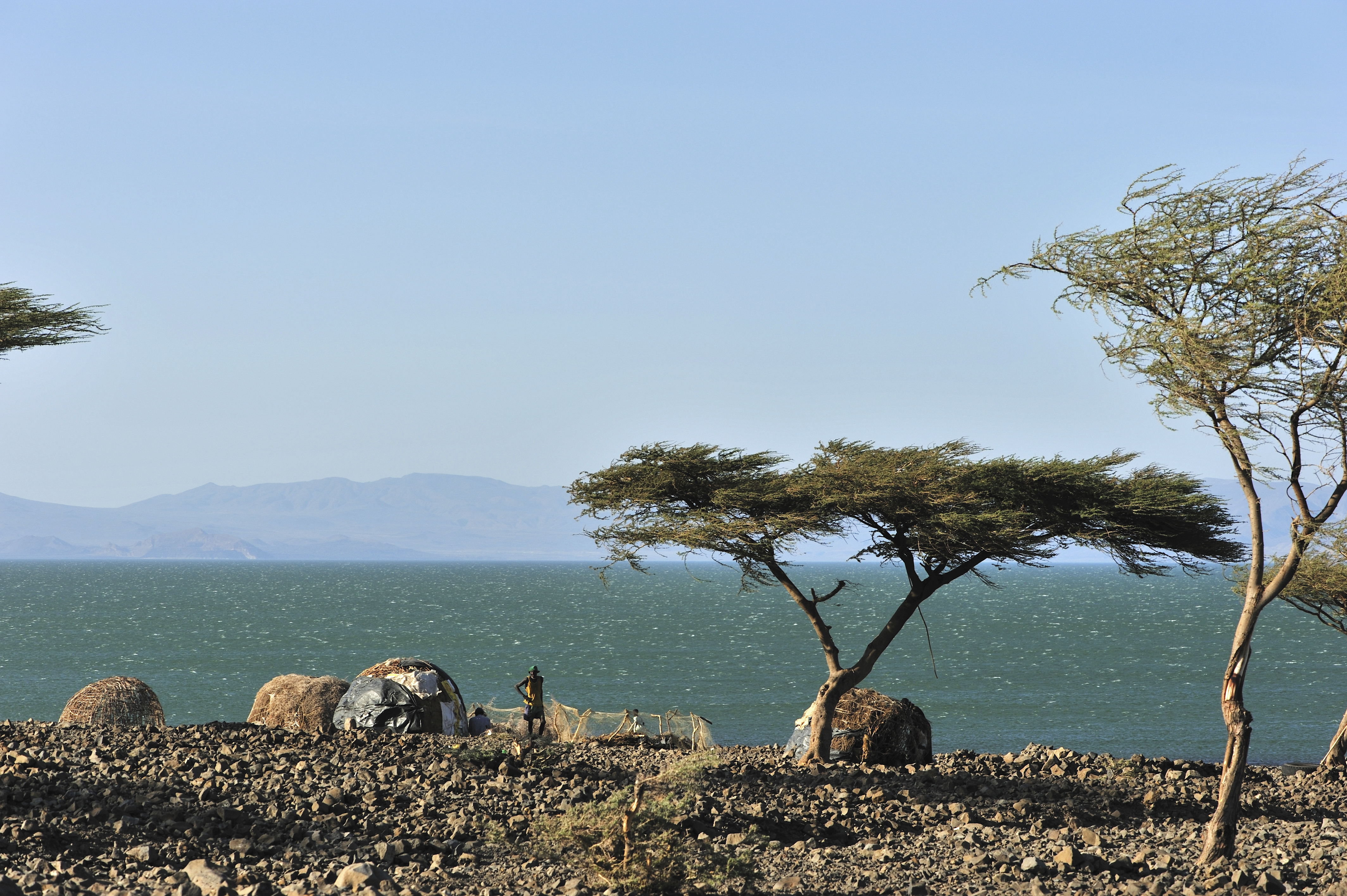 Lake Turkana in northern Kenya, Africa