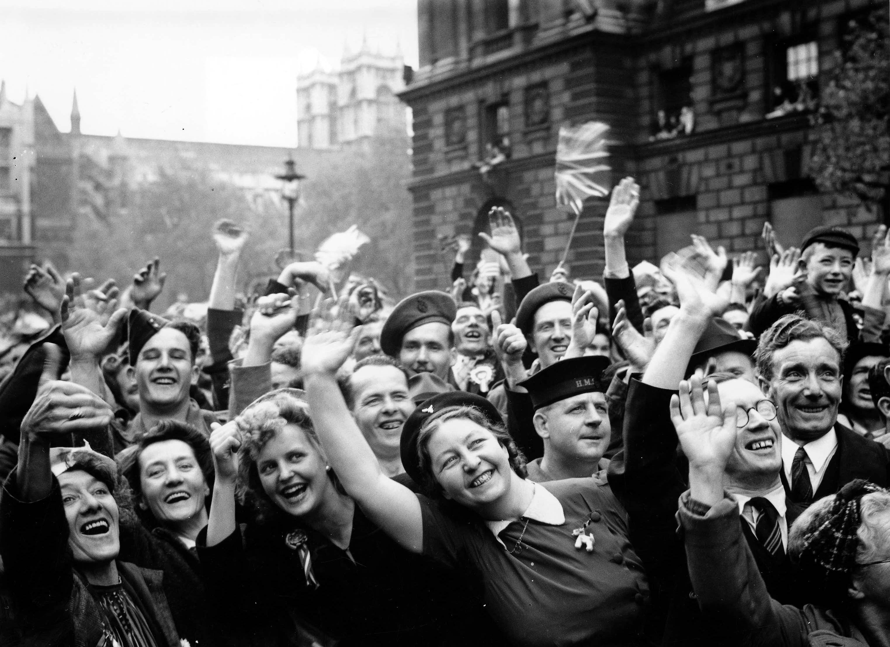 Victory in Europe (V-E) Day, London, England, 1945