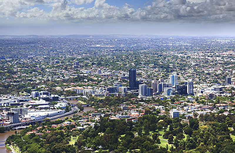 Melbourne, Australia, and distant suburbs