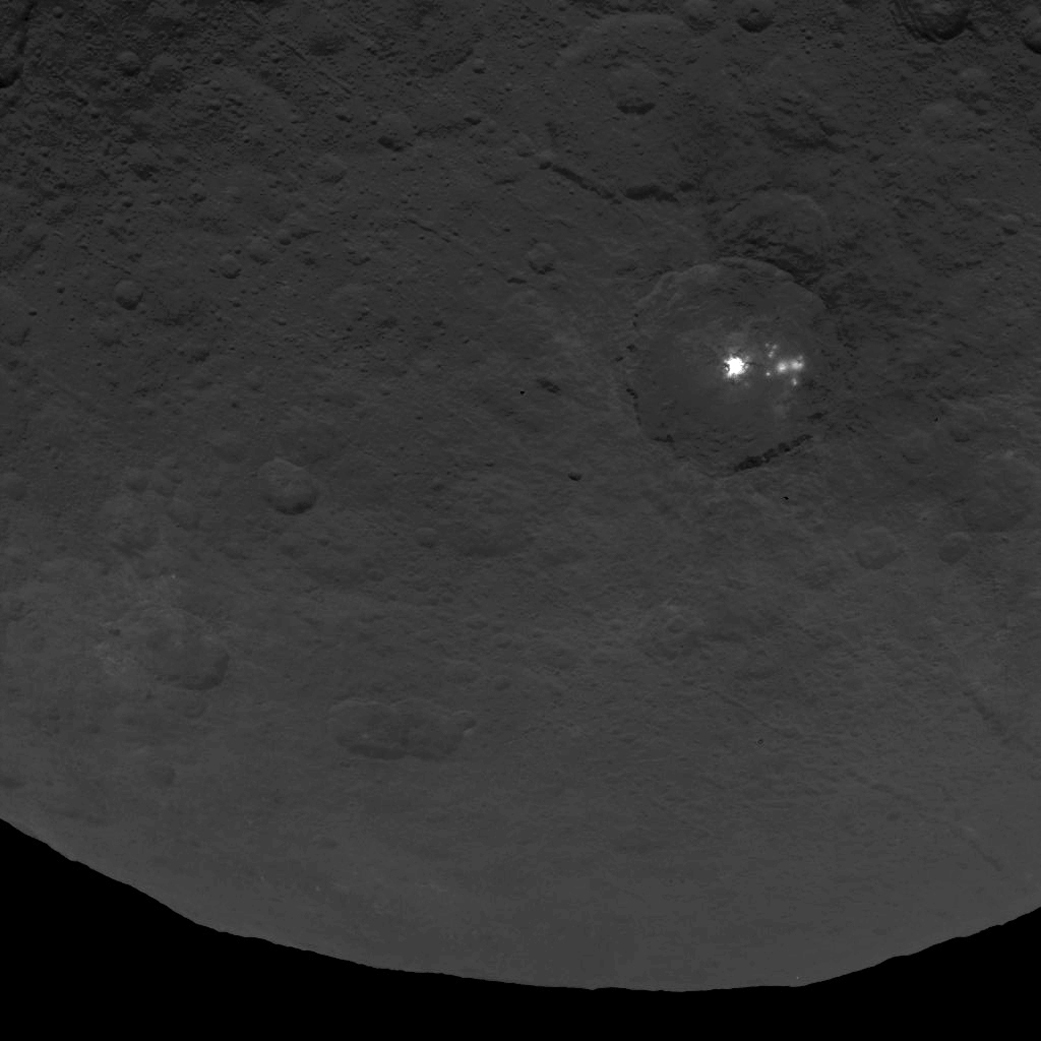 Bright spots on the dwarf planet Ceres