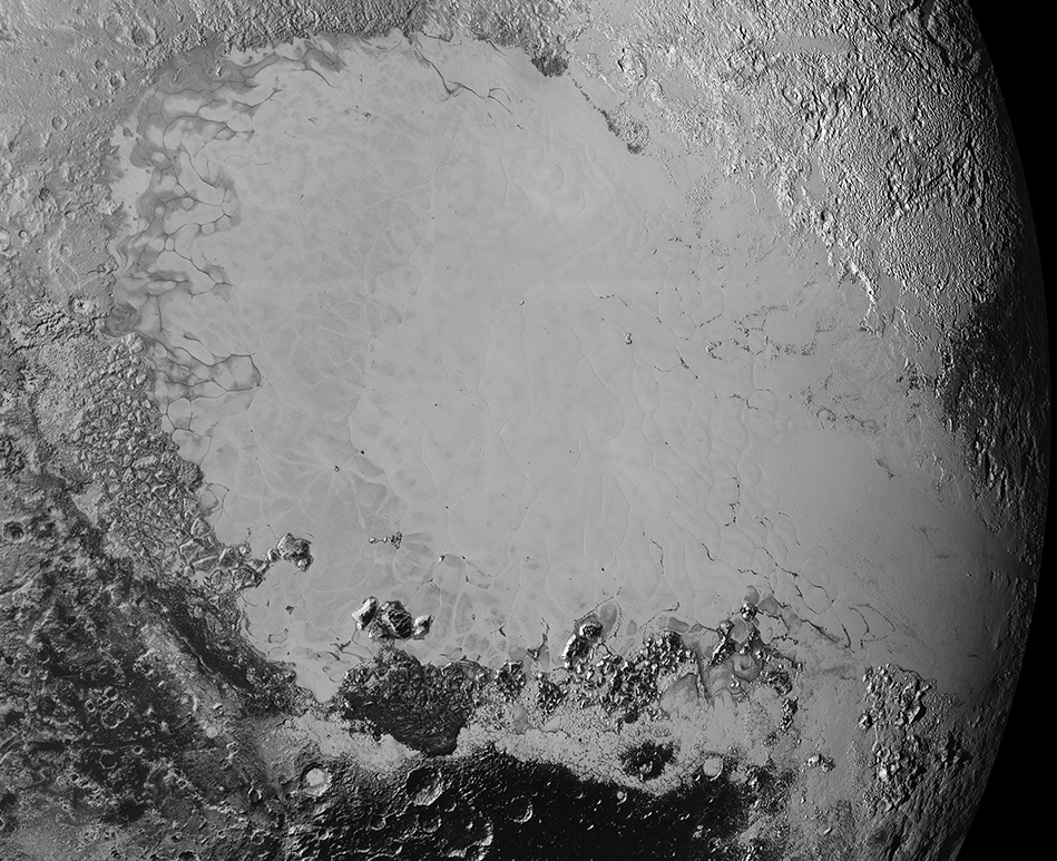 An icy plain on Pluto