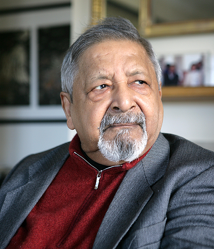 Trinidad-born author V. S. Naipaul