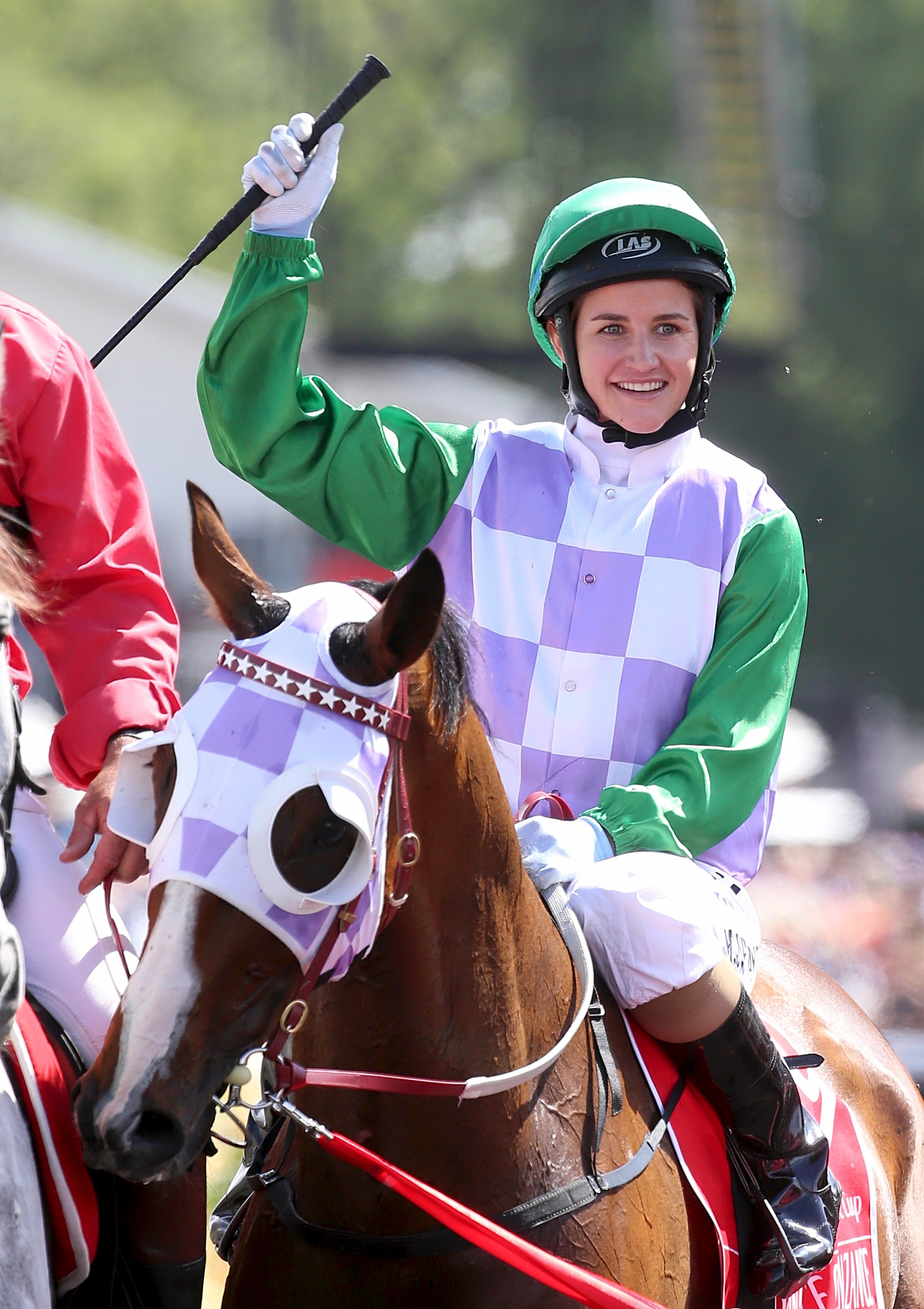 Australian jockey Michelle Payne at the 2015 Melbourne Cup