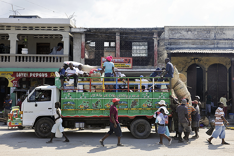 Street in Saint-Marc, Haiti