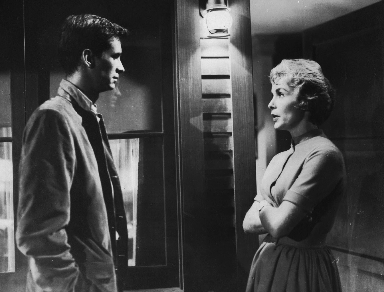 Anthony Perkins and Janet Leigh in Psycho (1960)