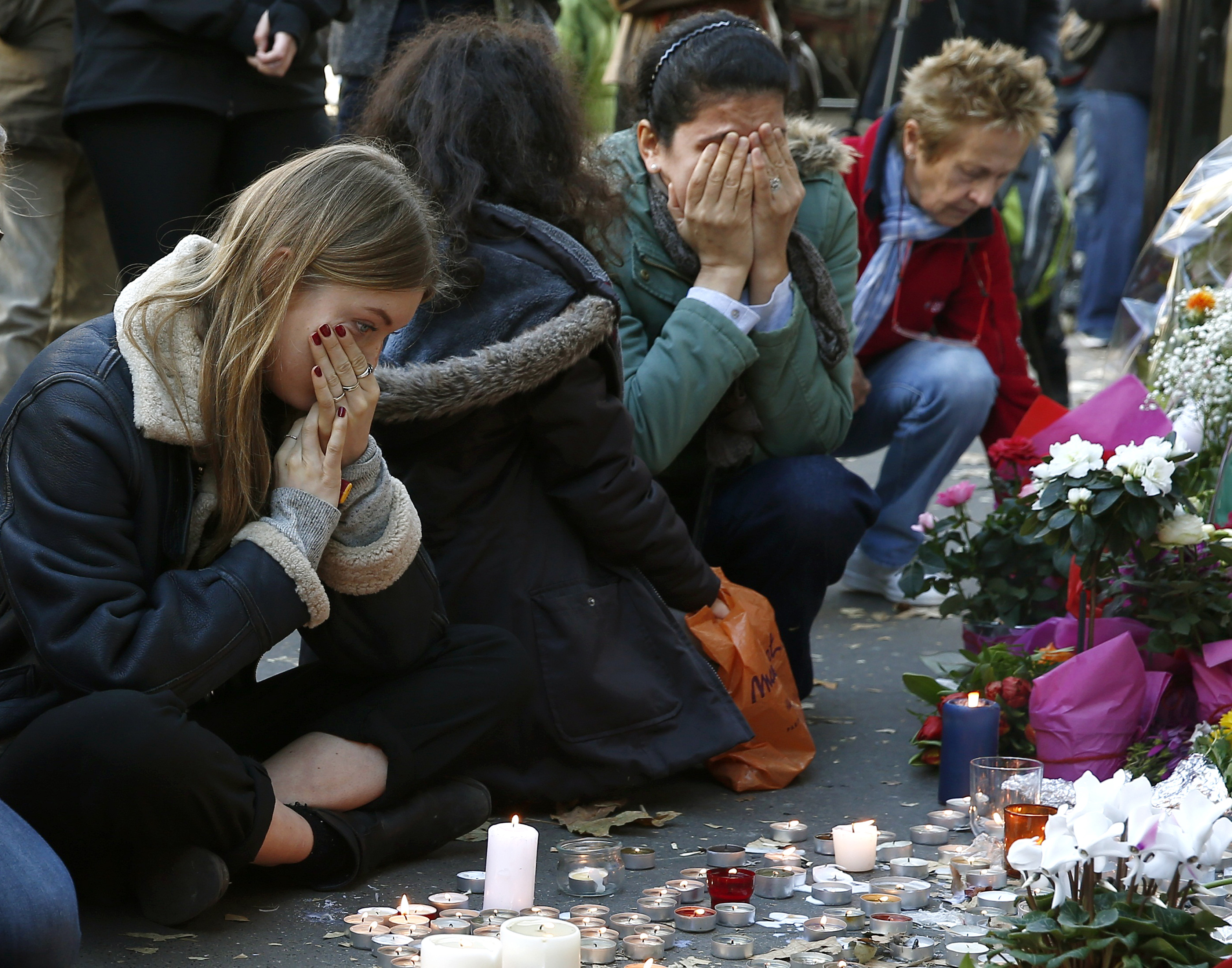 Parisians mourn the dead of the Nov. 13, 2015, terrorist attacks