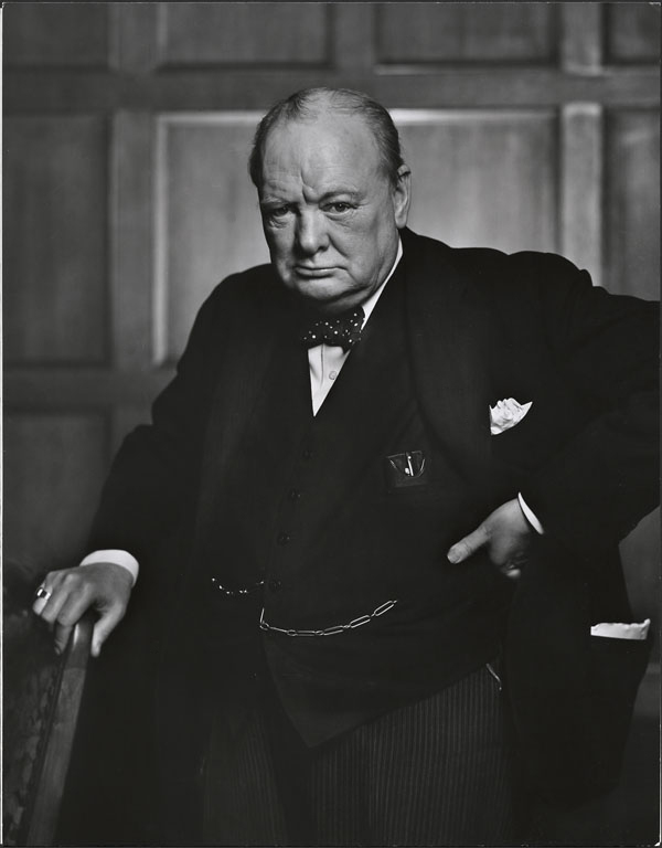 Sir Winston Churchill, prime minister of the United KIngdom