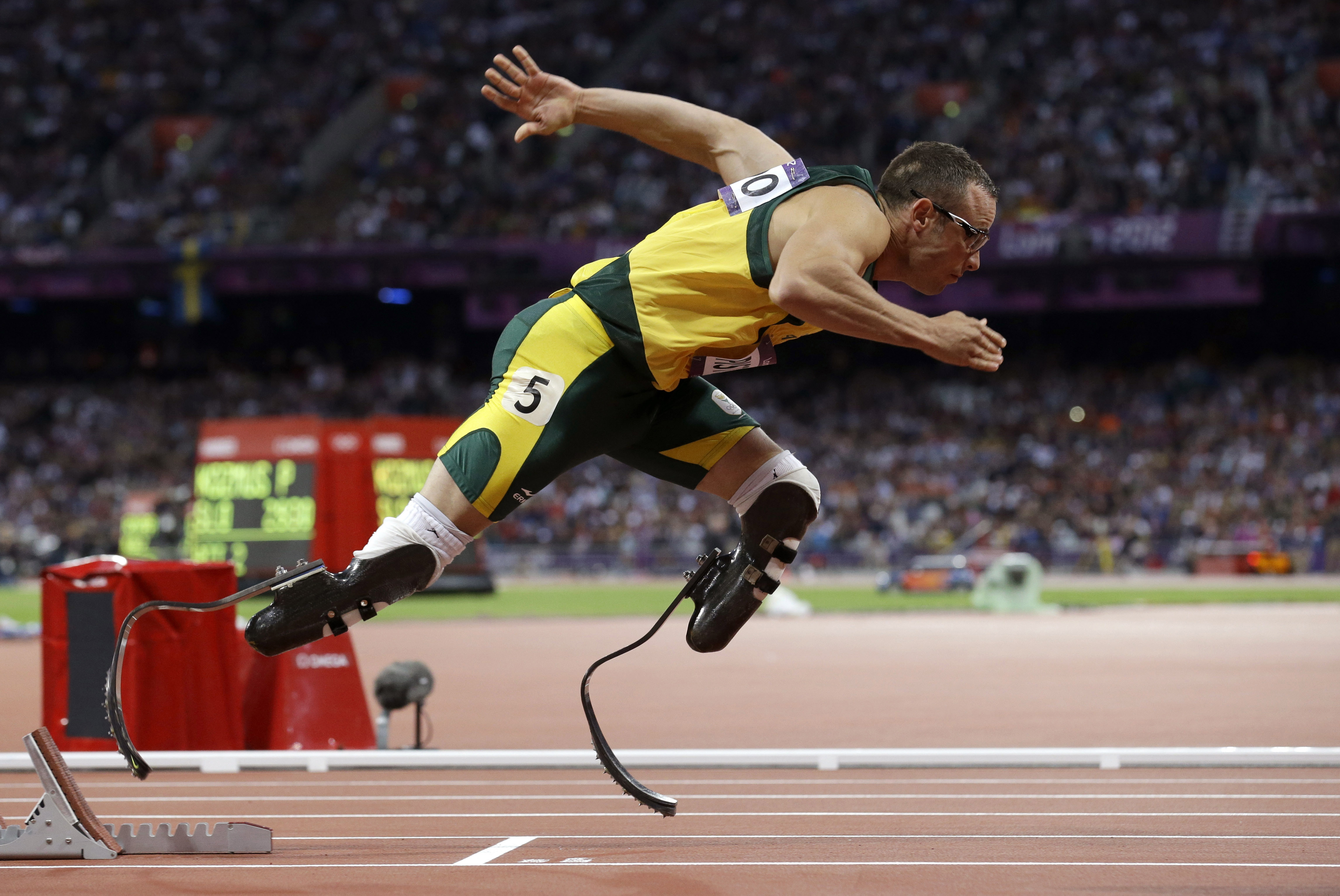 South African sprinter Oscar Pistorius