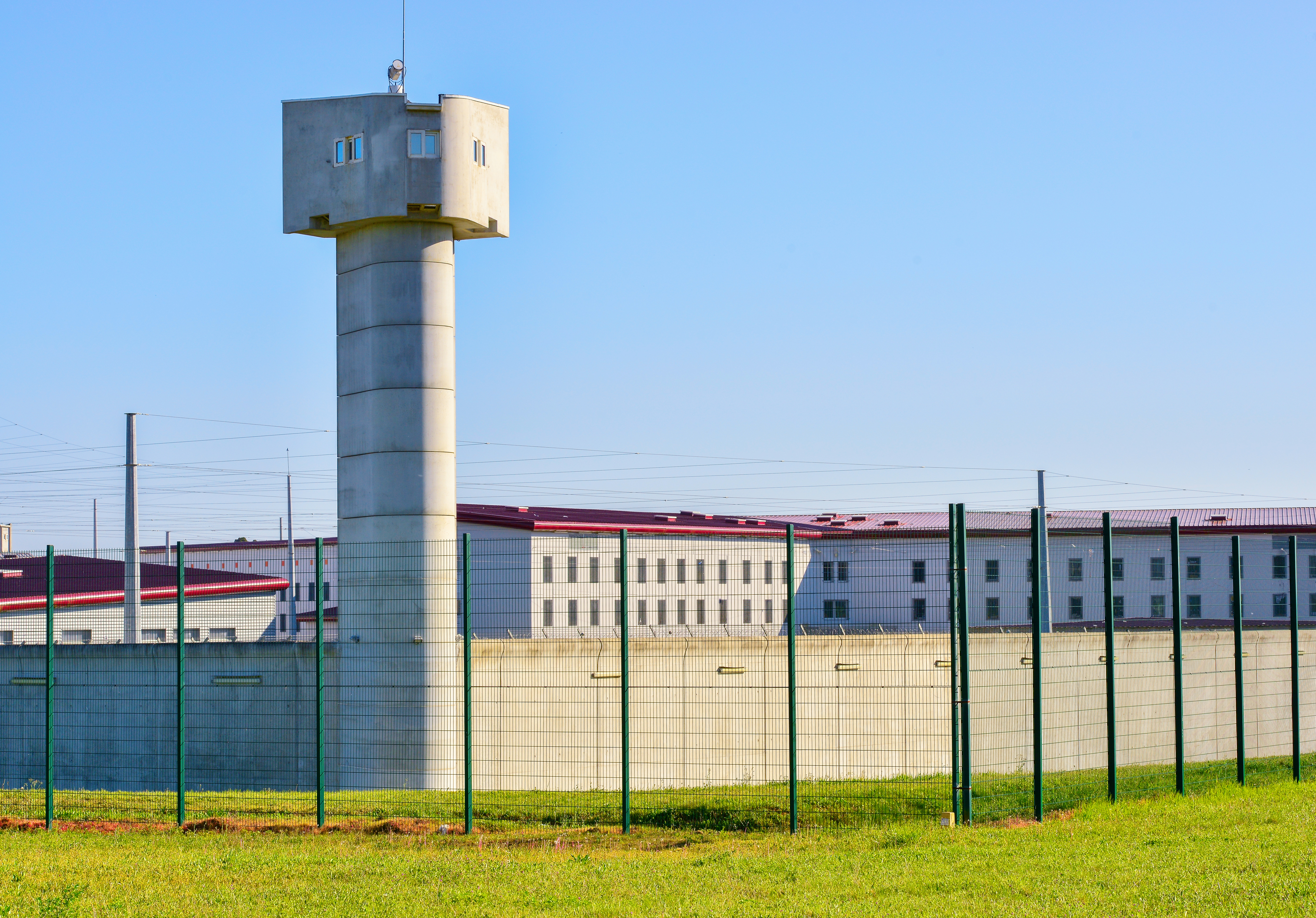 Guard tower of a prison complex