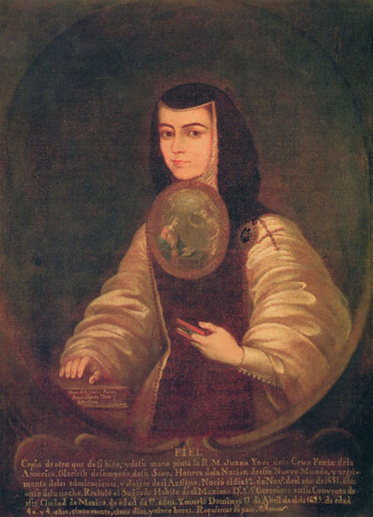 Colonial Mexican writer Sor Juana Inés de la Cruz 