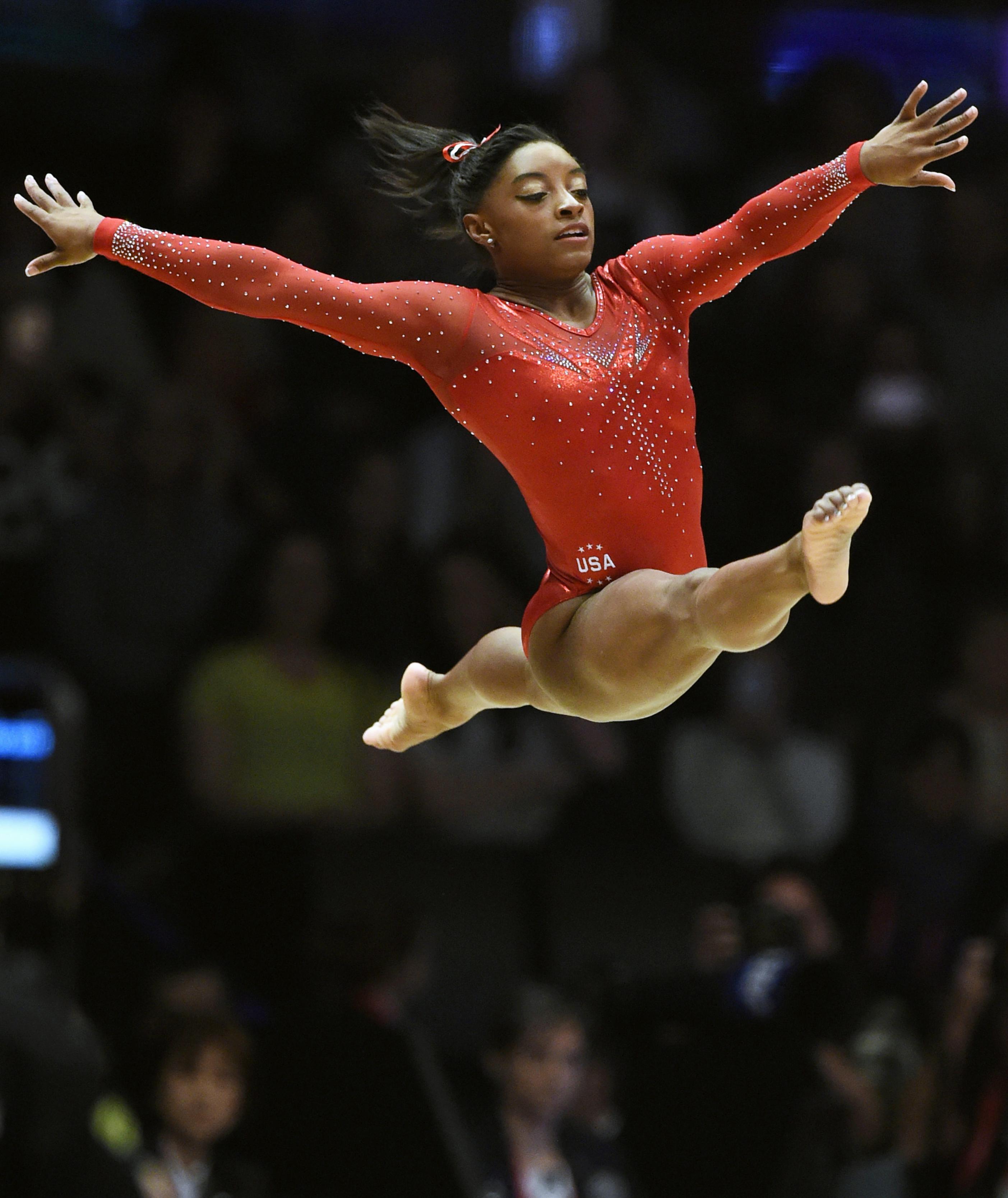 American gymnast Simone Biles