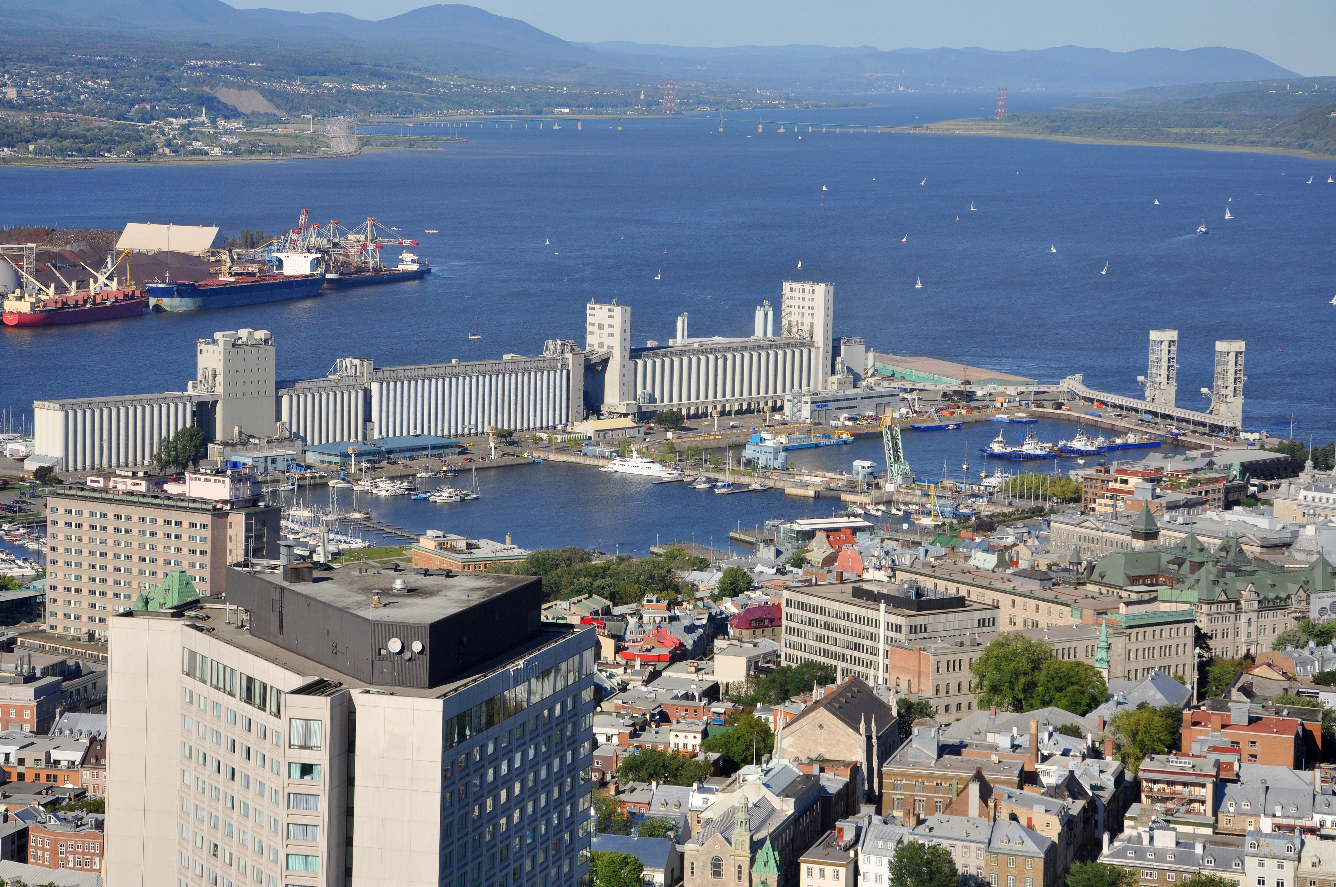 Port of Quebec, St. Lawrence River, Quebec City, Canada