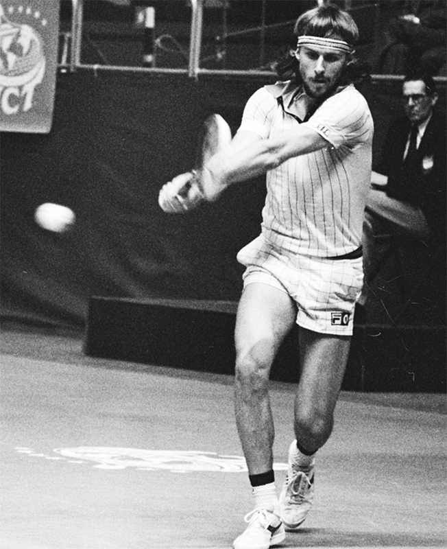 Swedish tennis champion Bjorn Borg