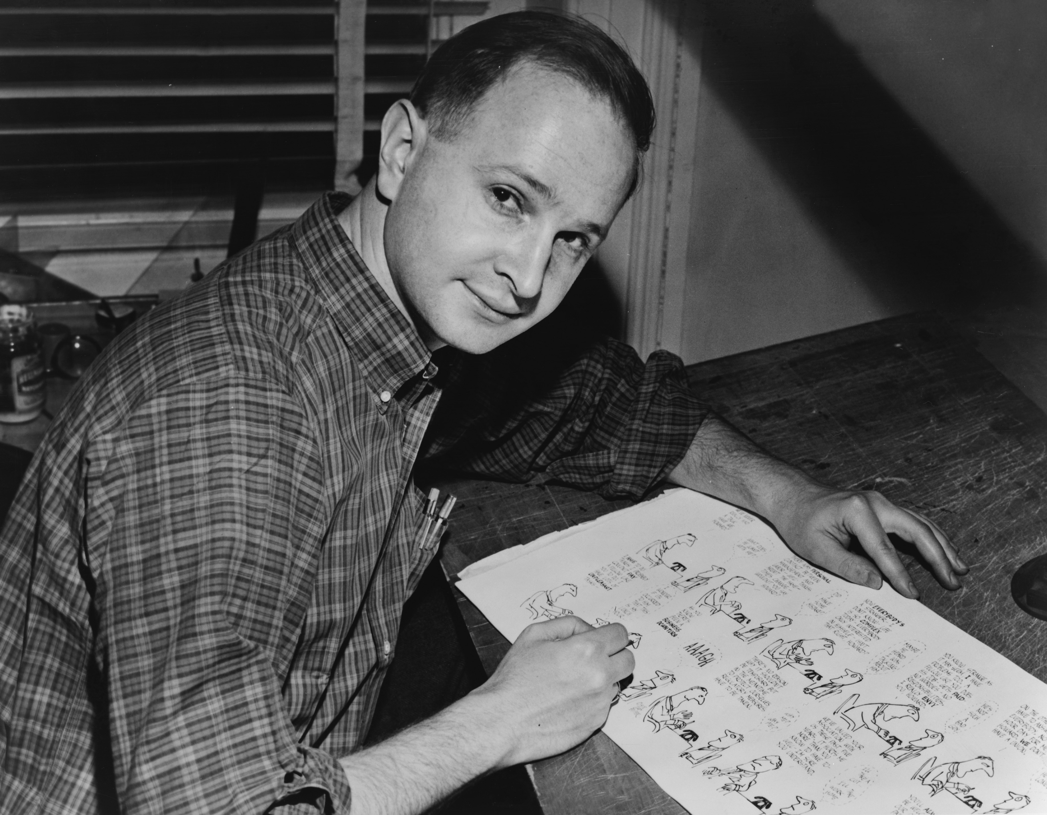 American cartoonist Jules Feiffer