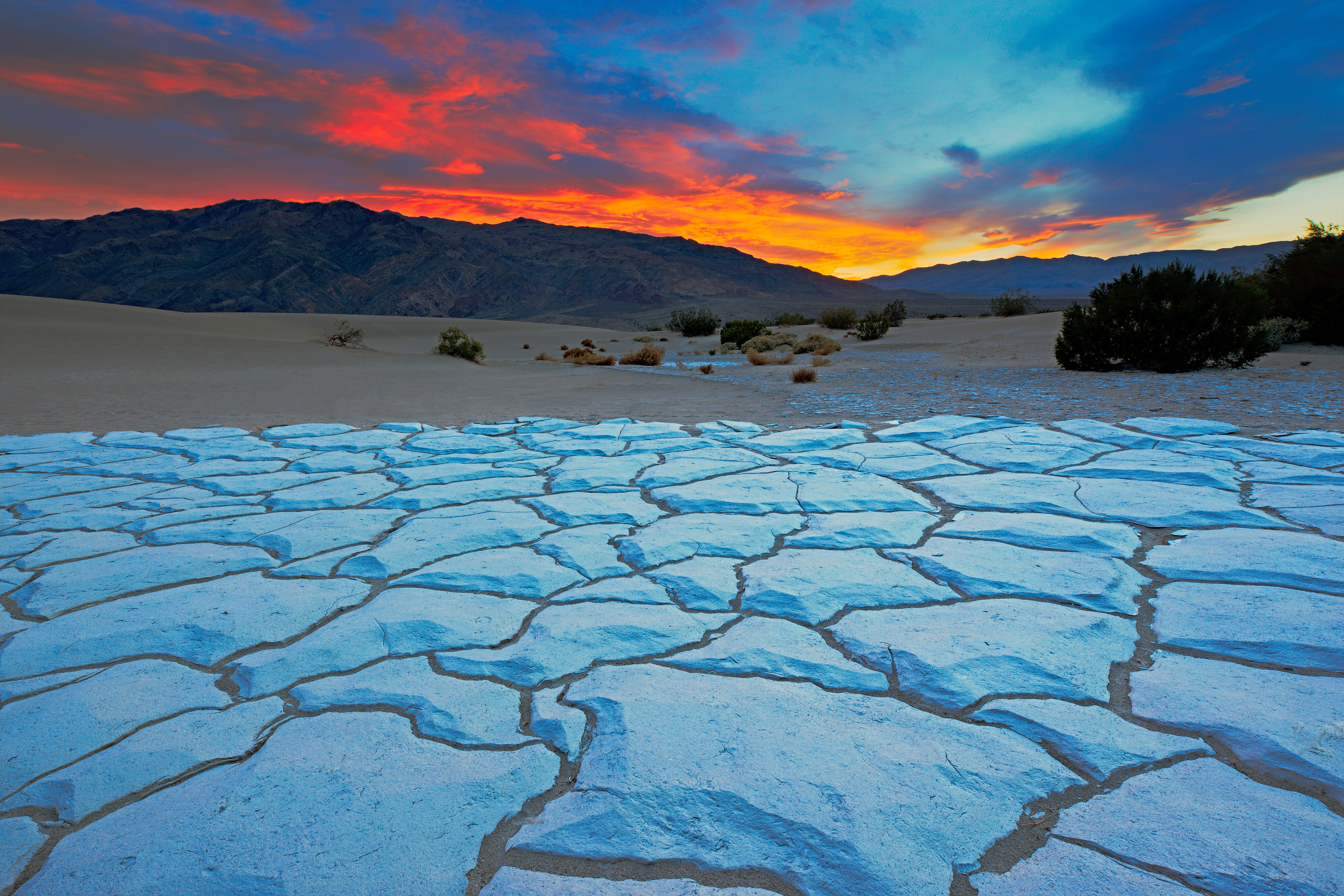 Sunset at Death Valley National Park in California