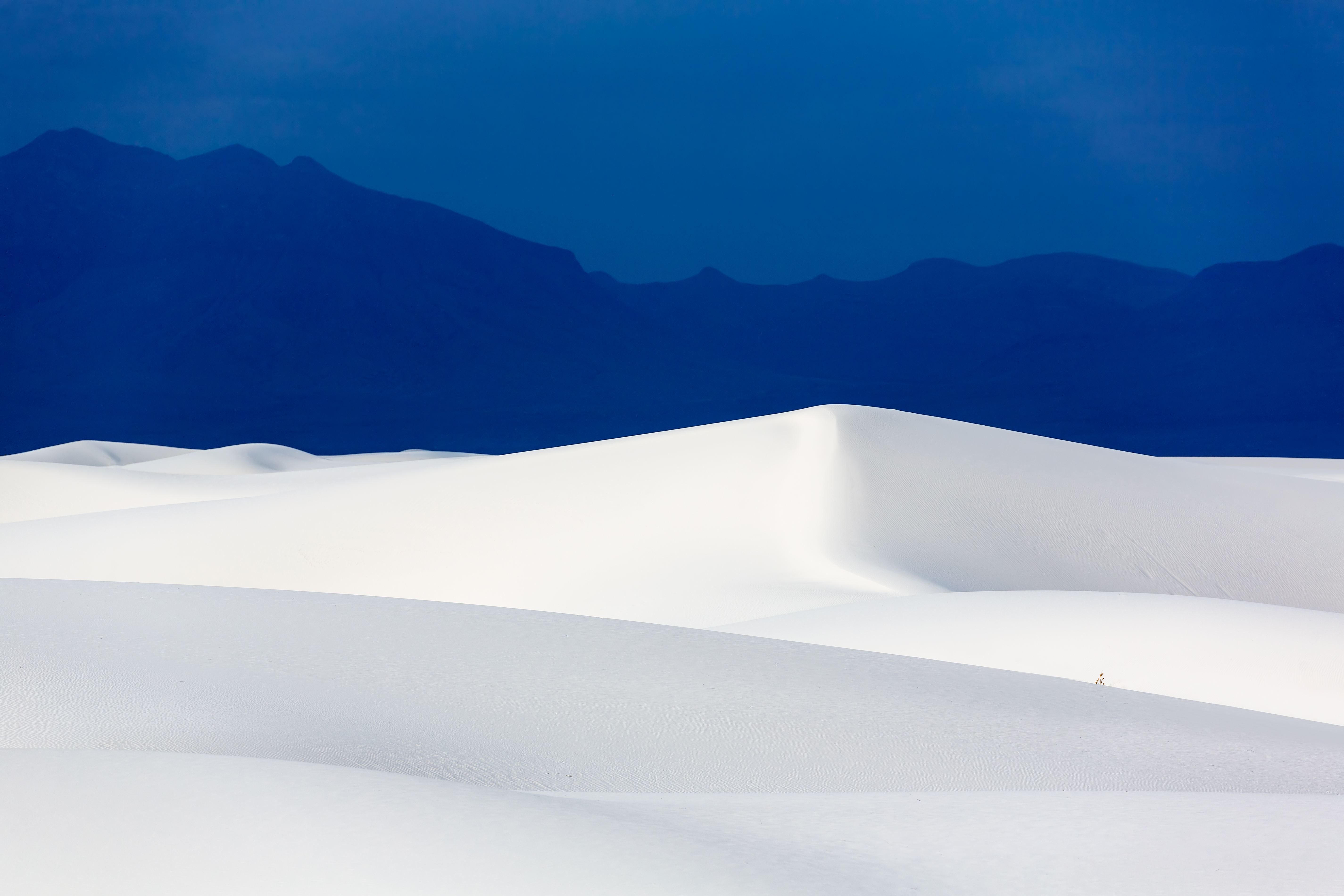 Sand dunes at White Sands National Park in New Mexico