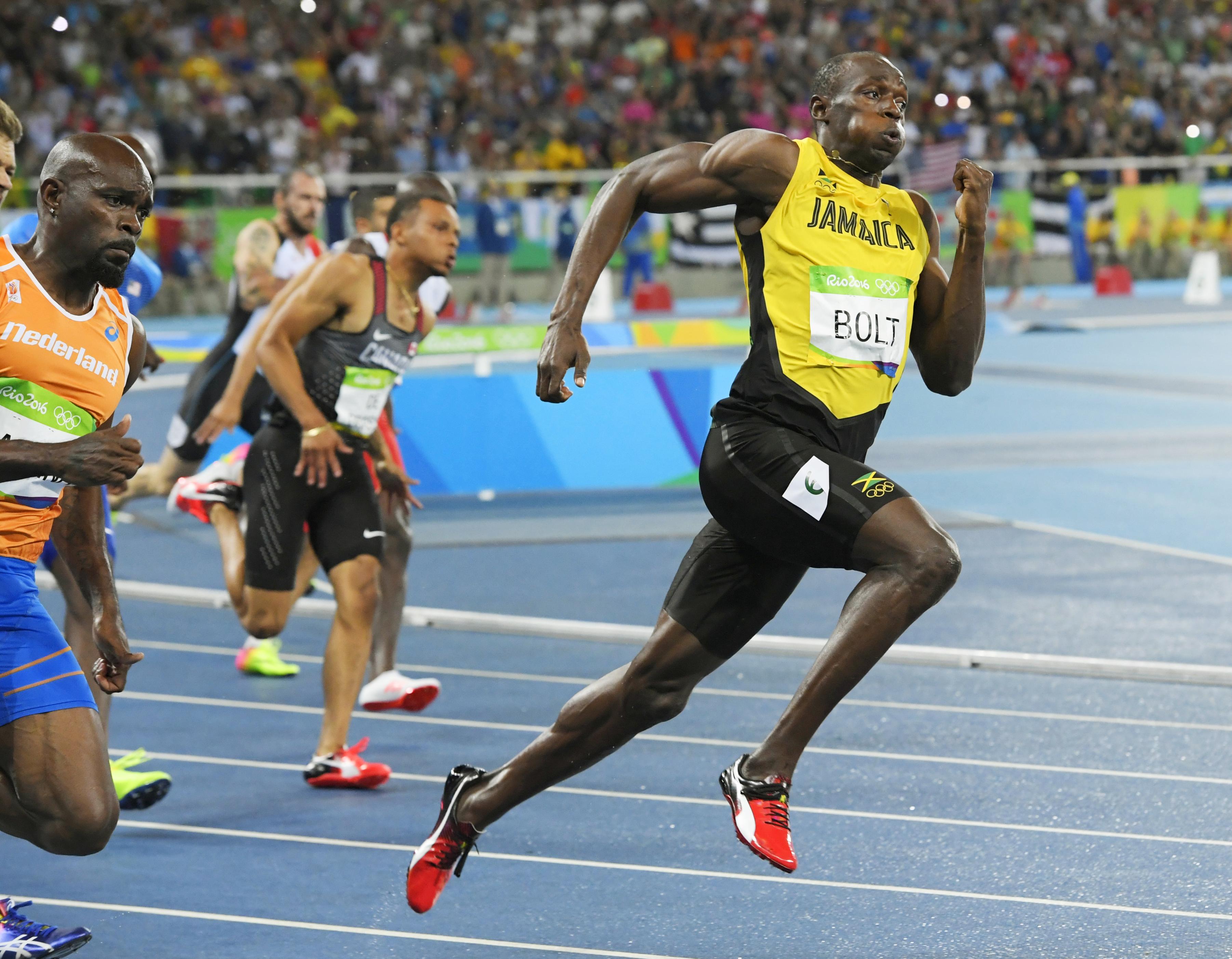 Jamaican sprinter Usain Bolt