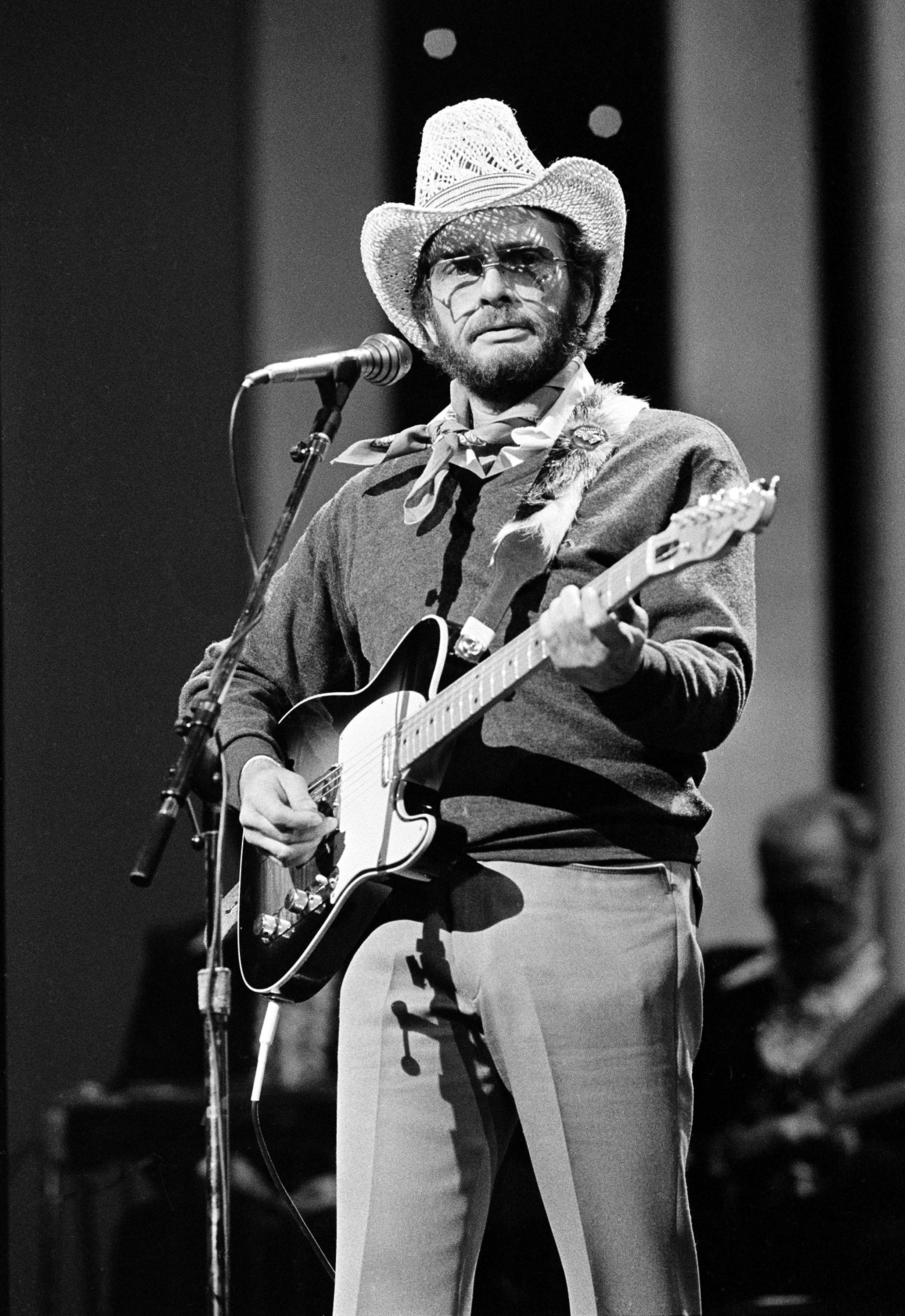 Country music star Merle Haggard