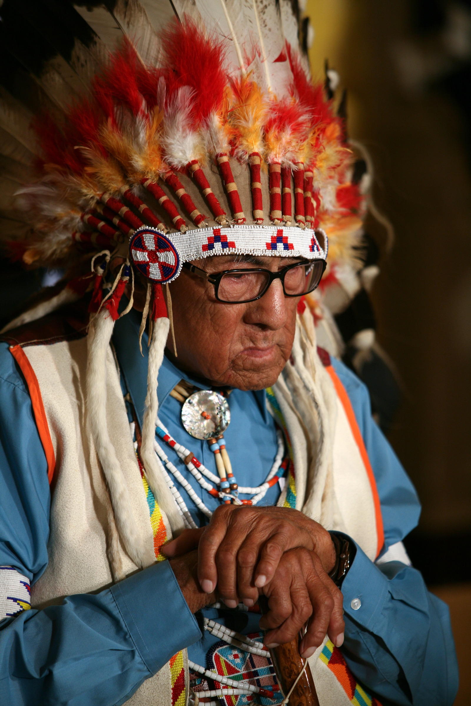 Crow leader and historian Joseph Medicine Crow