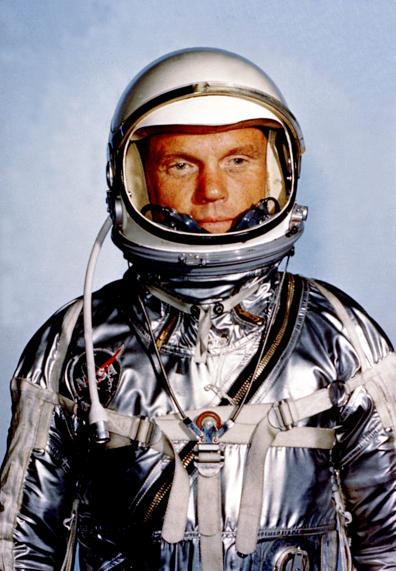 John Glenn in his Mercury Program spacesuit