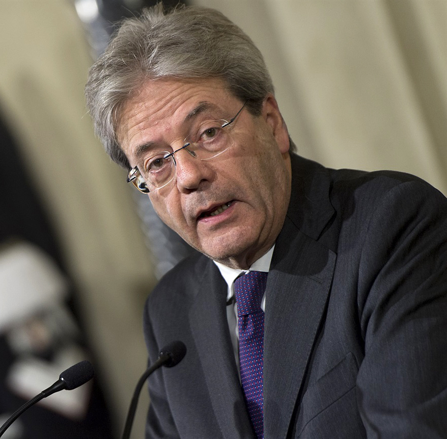 Paolo Gentiloni, prime minister of Italy