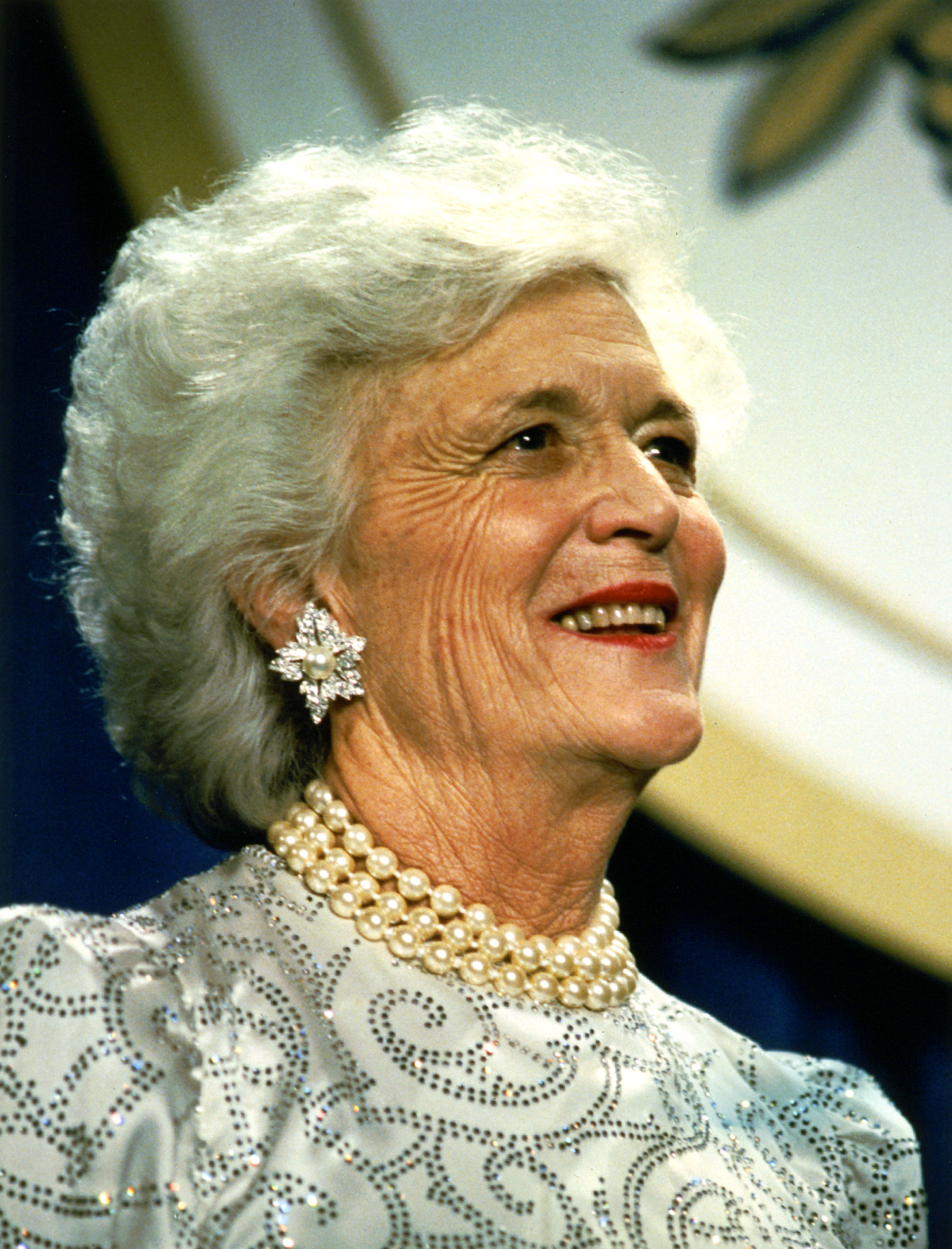 American first lady Barbara Bush