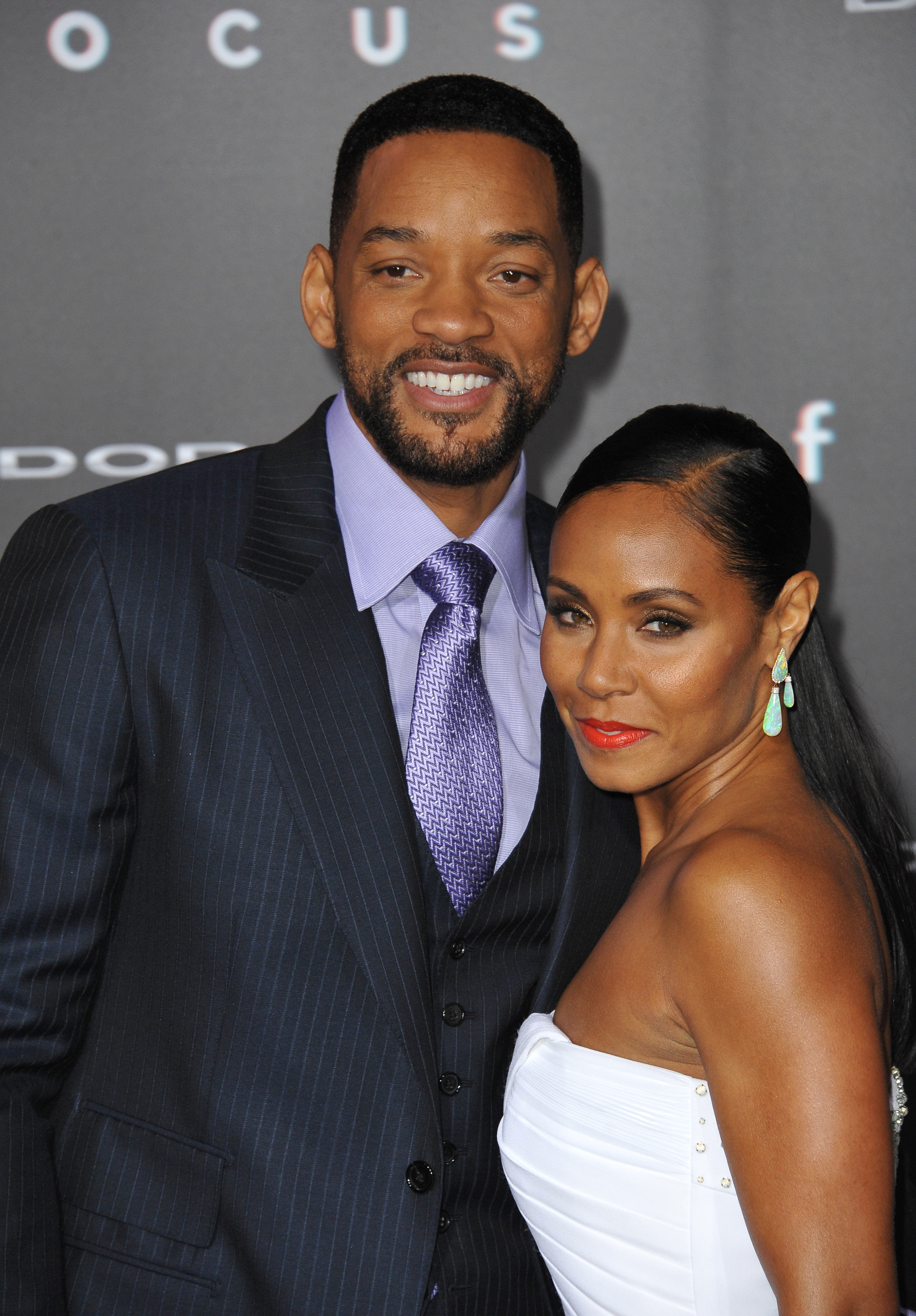 American actors Will Smith and Jada Pinkett Smith