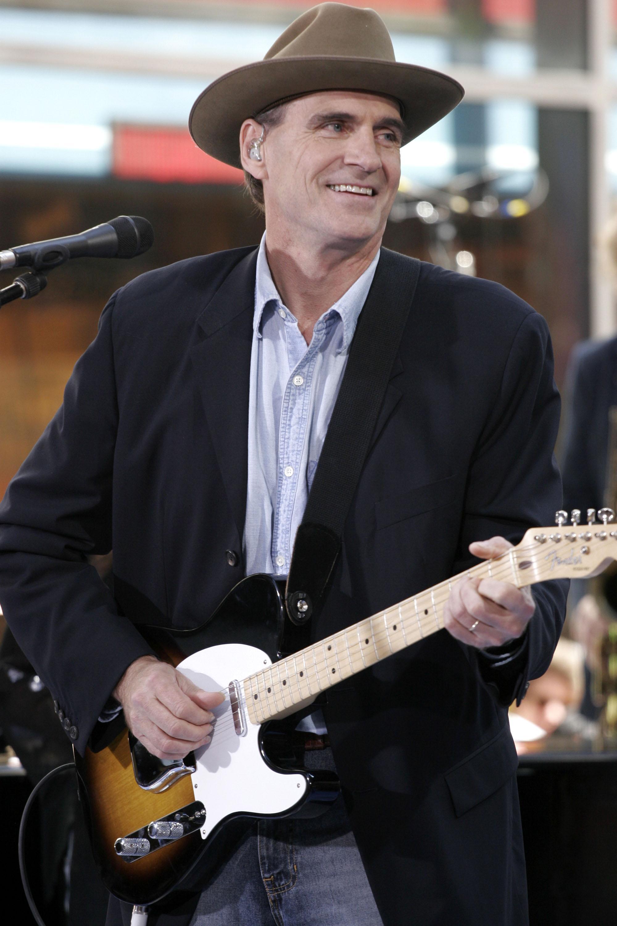 American singer and composer James Taylor