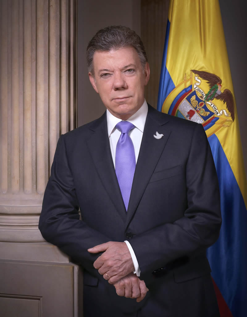 Colombian political leader Juan Manuel Santos