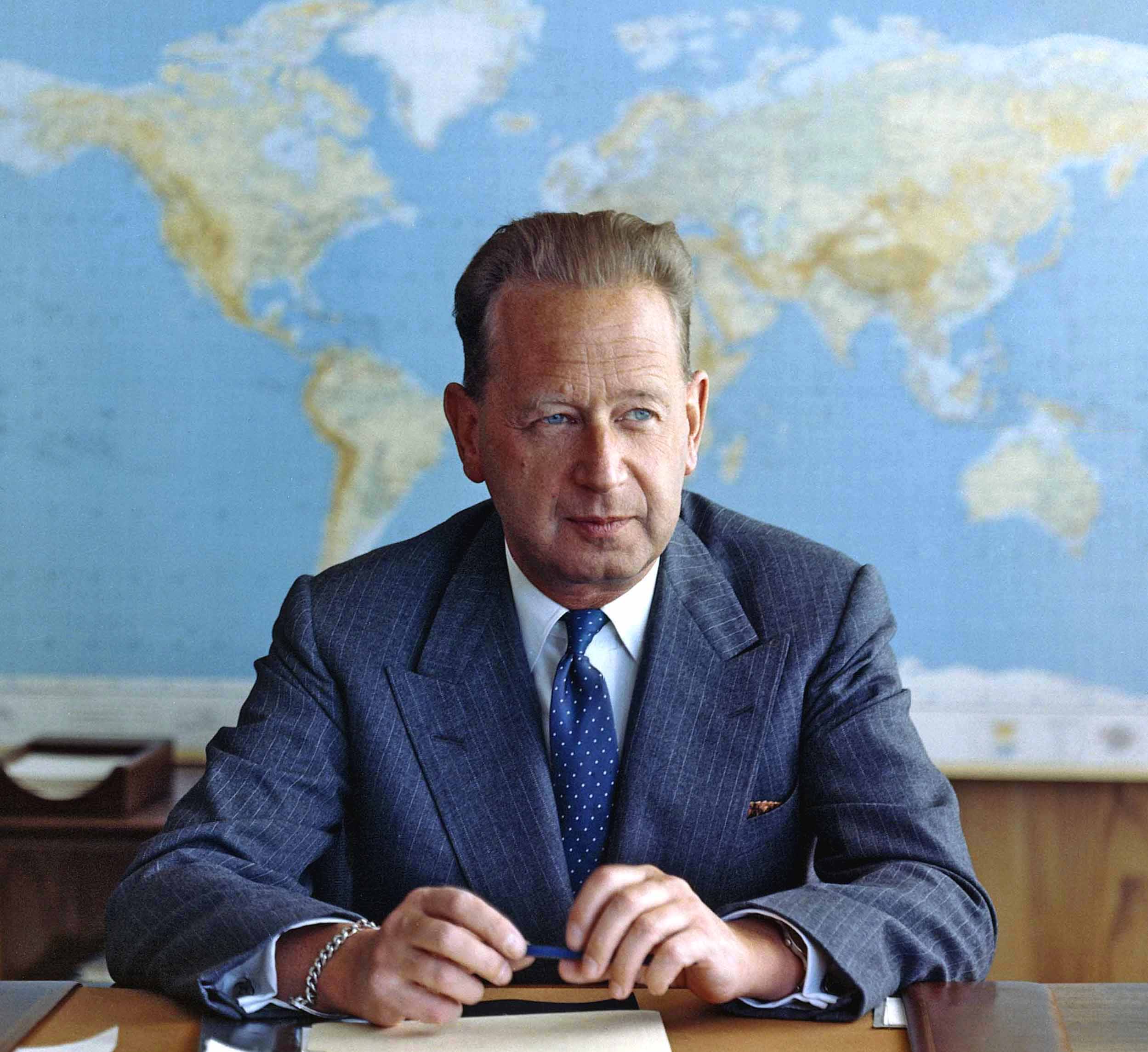 Swedish diplomat Dag Hammarskjöld