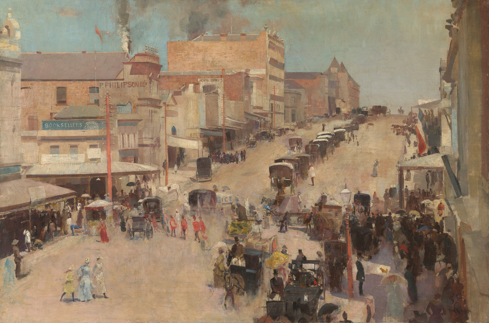 Allegro con brio, Bourke Street West by Tom Roberts