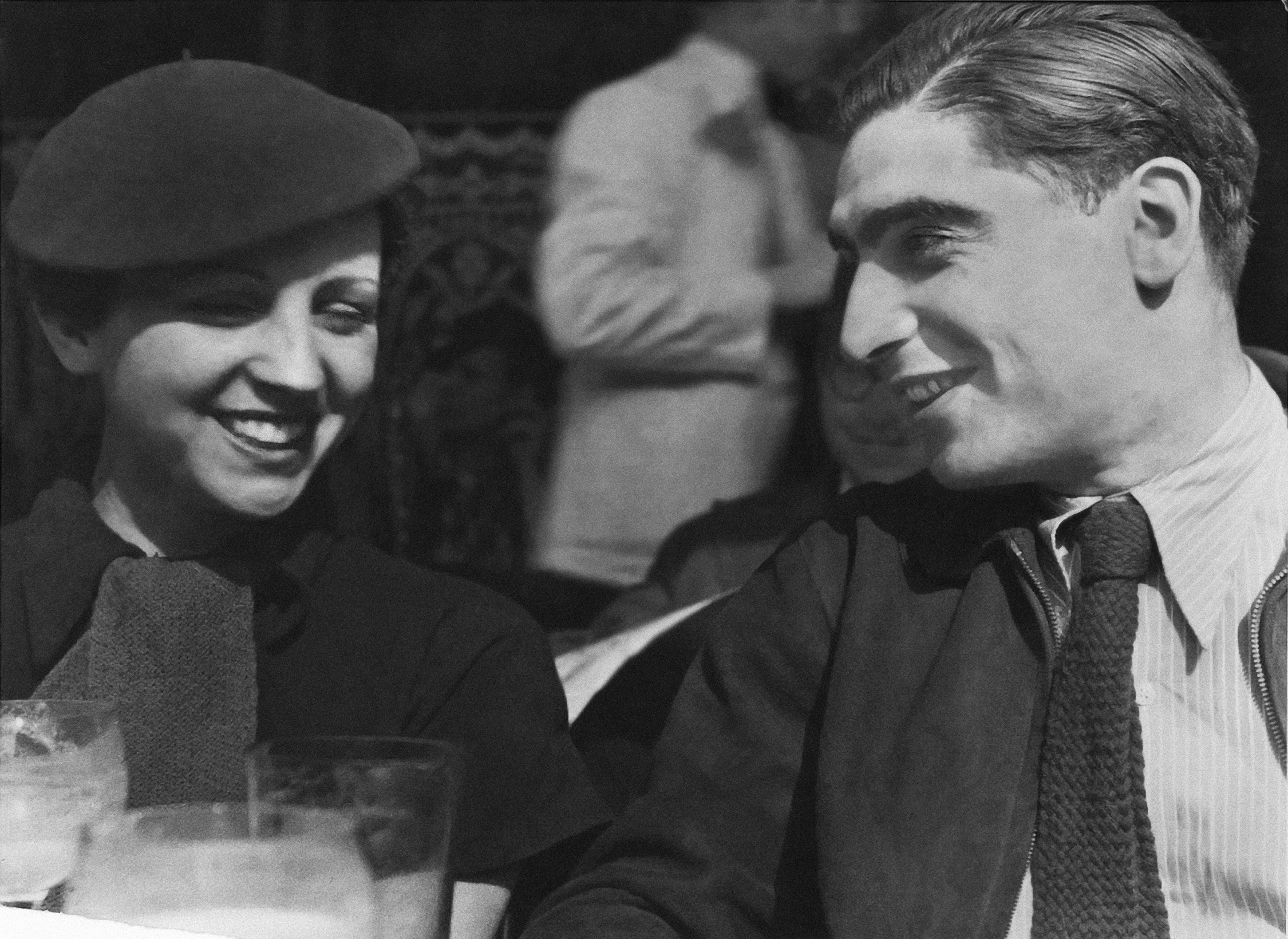 Hungarian-born American photographer Robert Capa