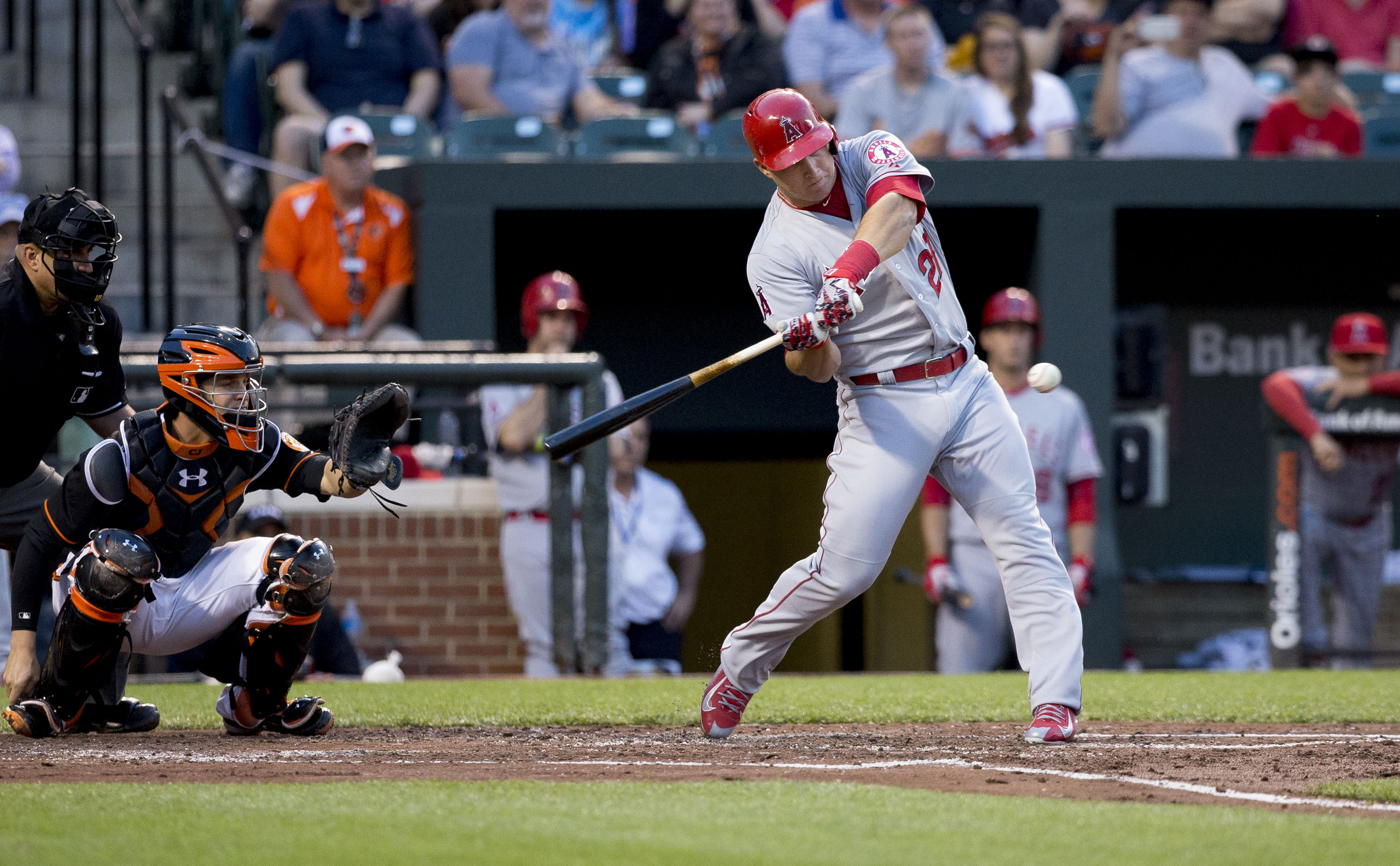 American baseball star Mike Trout