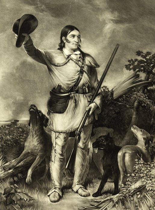 American frontiersman Davy Crockett