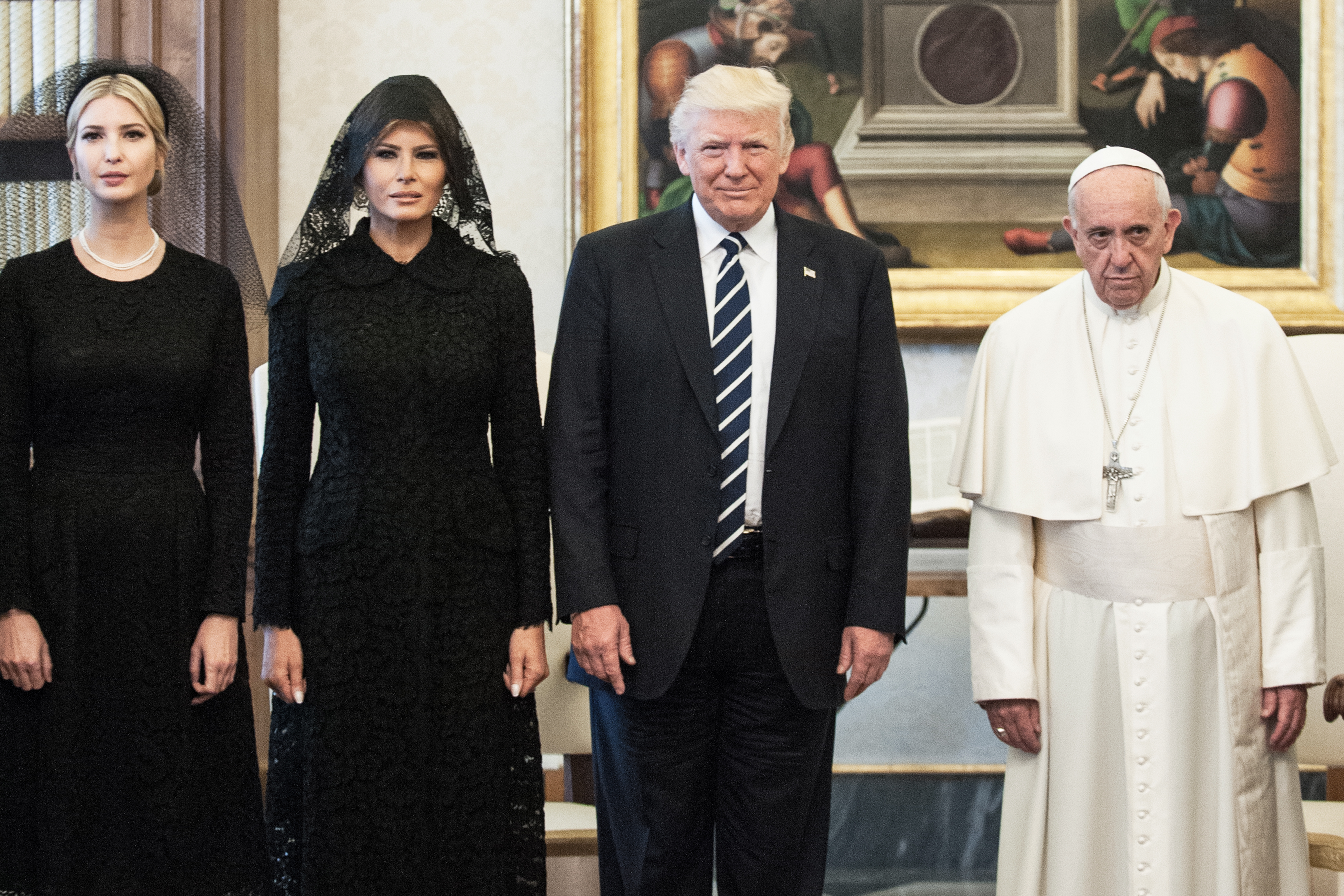 President Trump meets Pope Francis at the Vatican