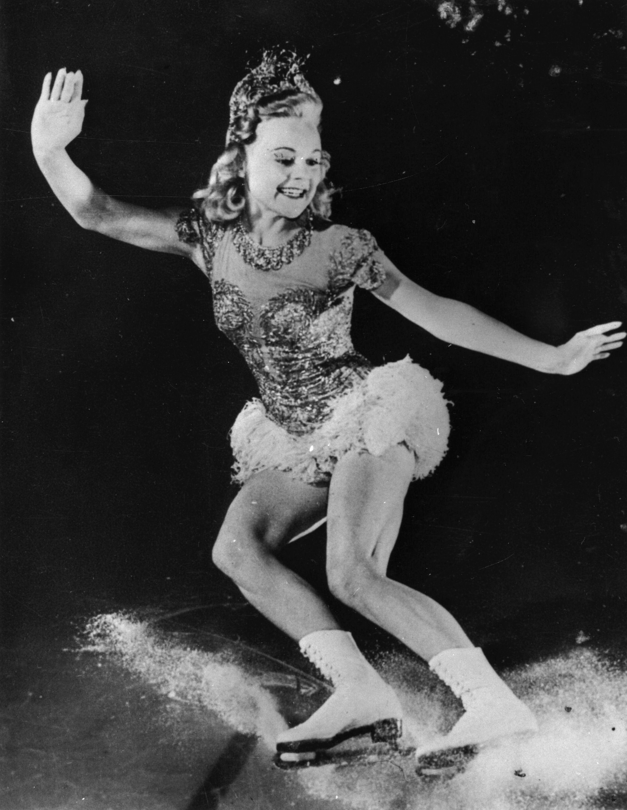 Norwegian figure skater Sonja Henie