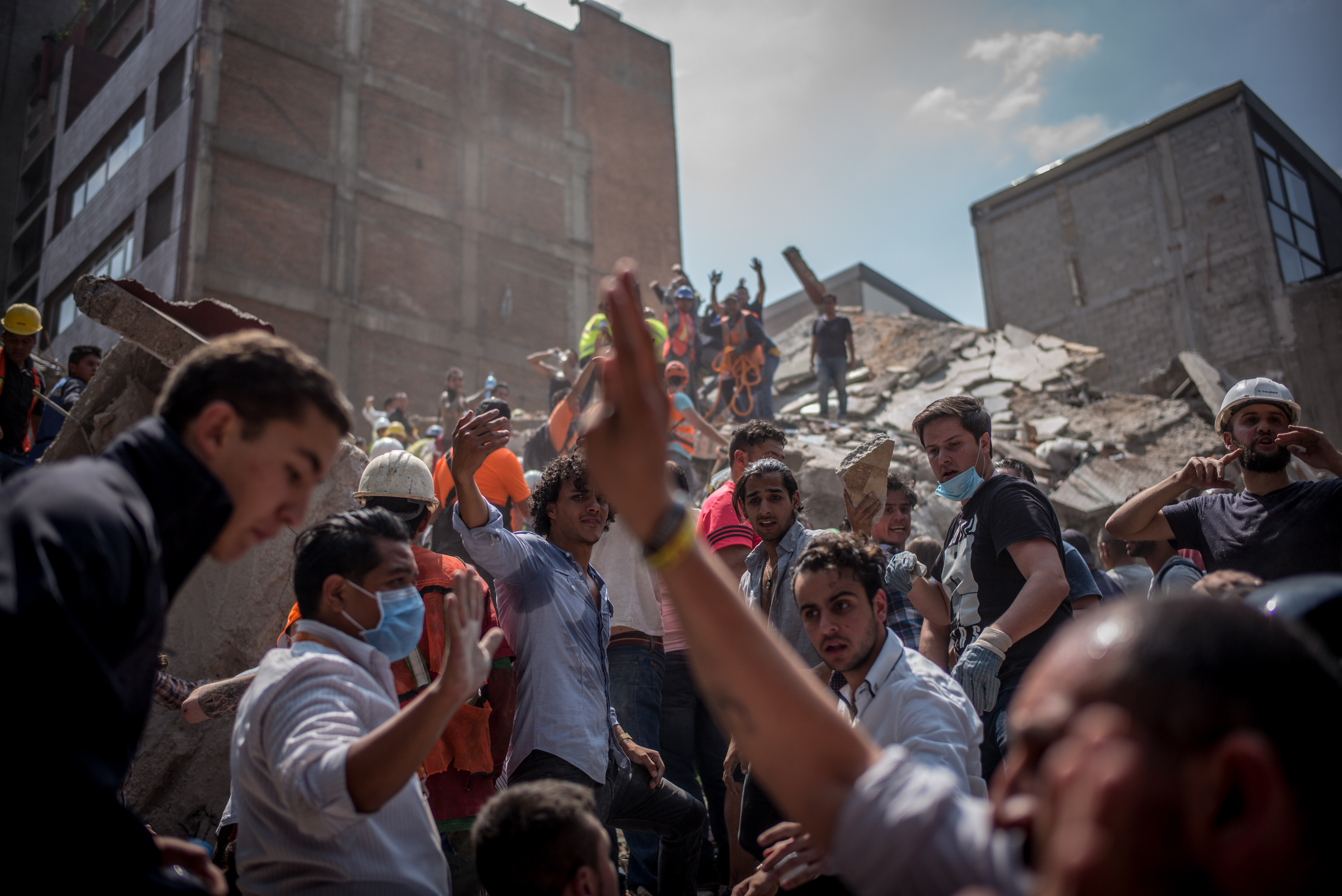 Earthquake damage in Mexico City