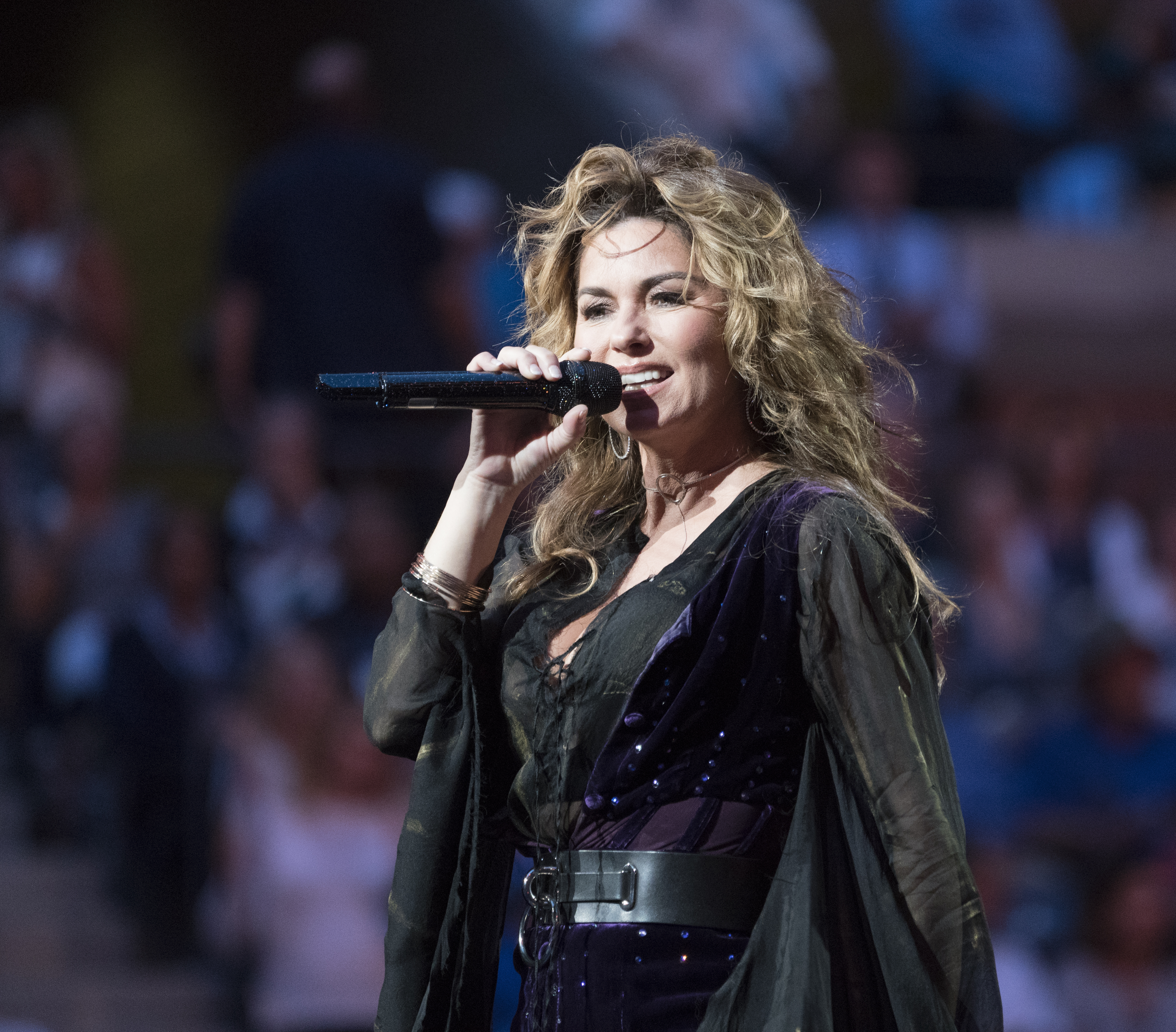 Canadian country music star Shania Twain