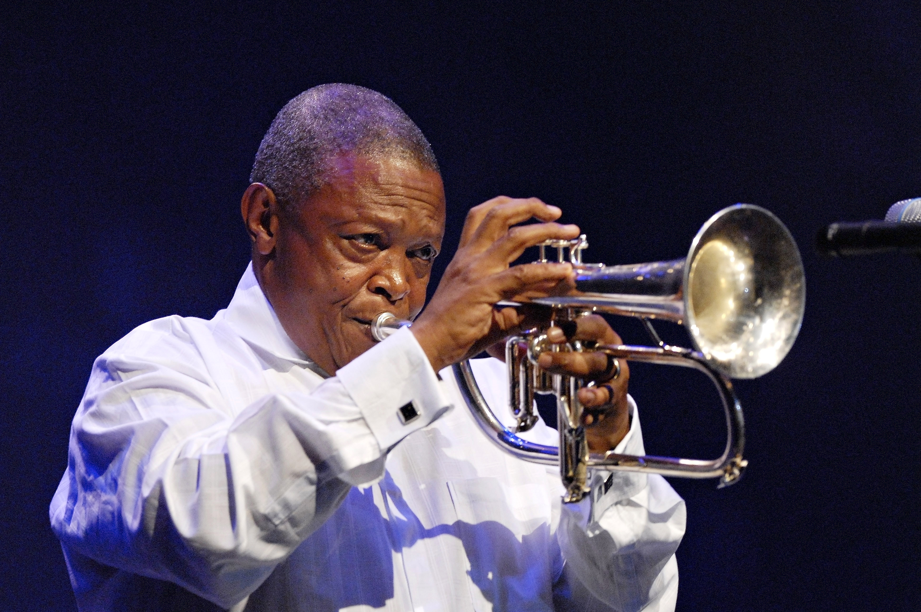 South African jazz musician Hugh Masekela