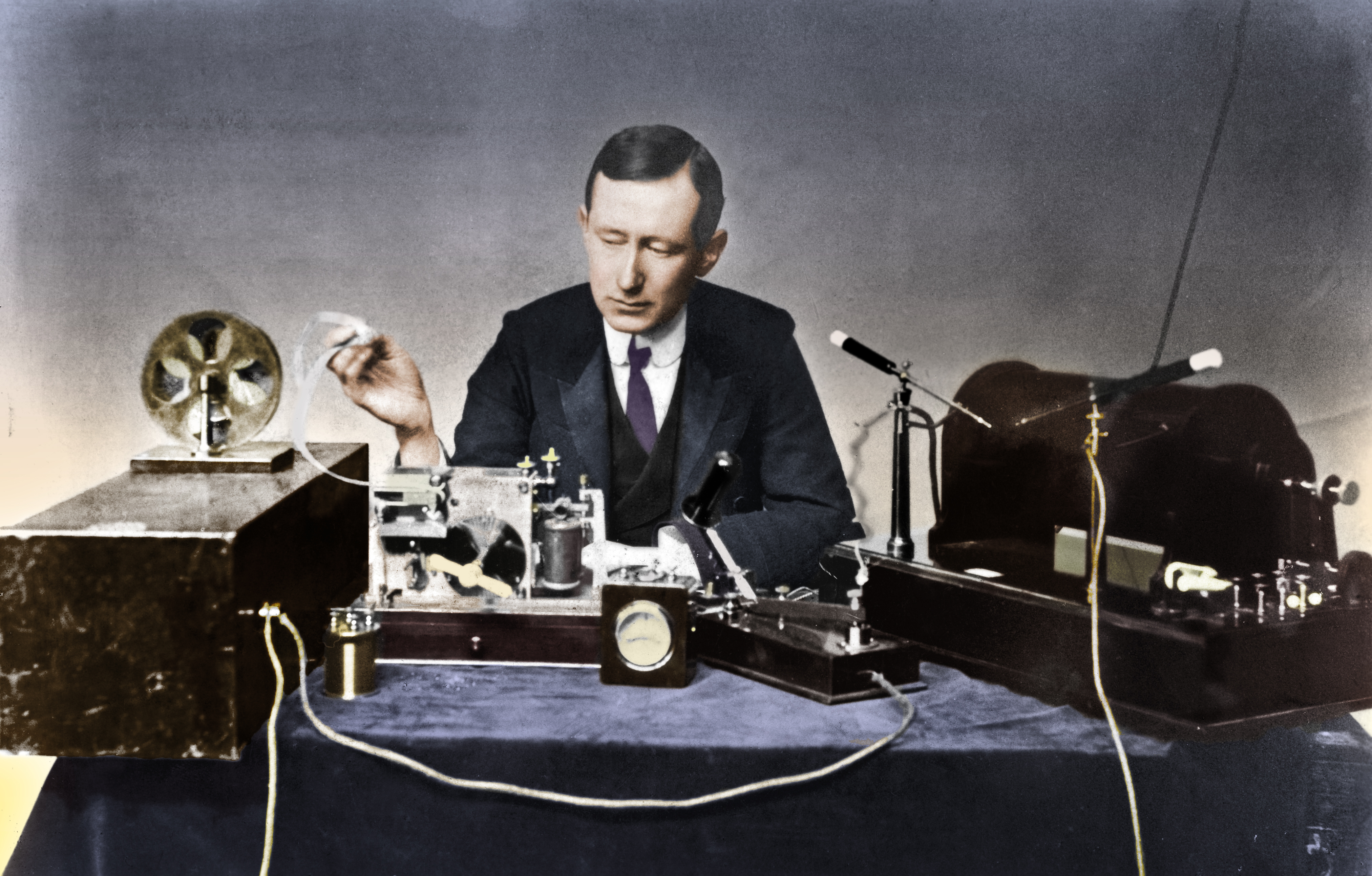 Italian inventor Guglielmo Marconi