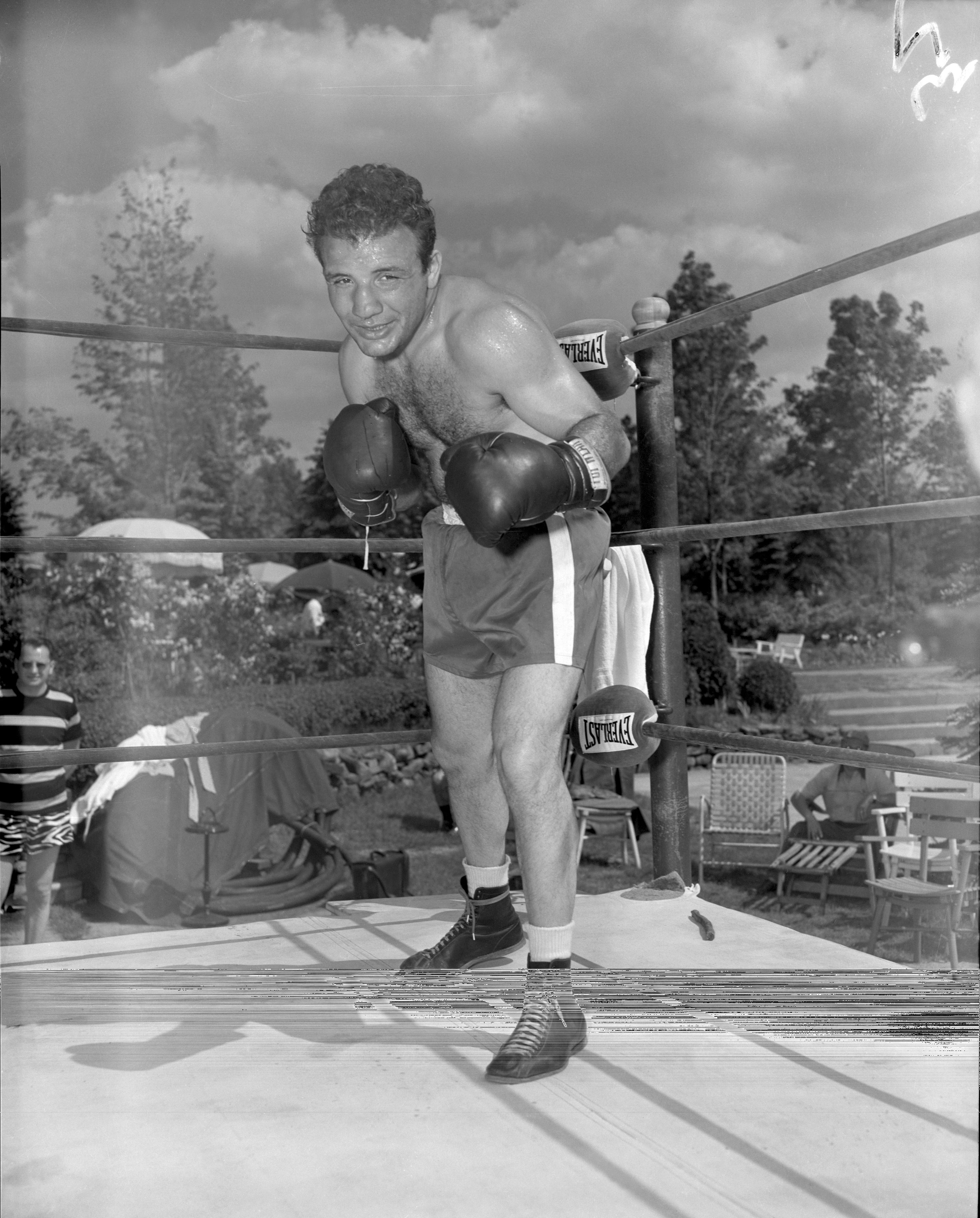 Champion boxer Jake LaMotta