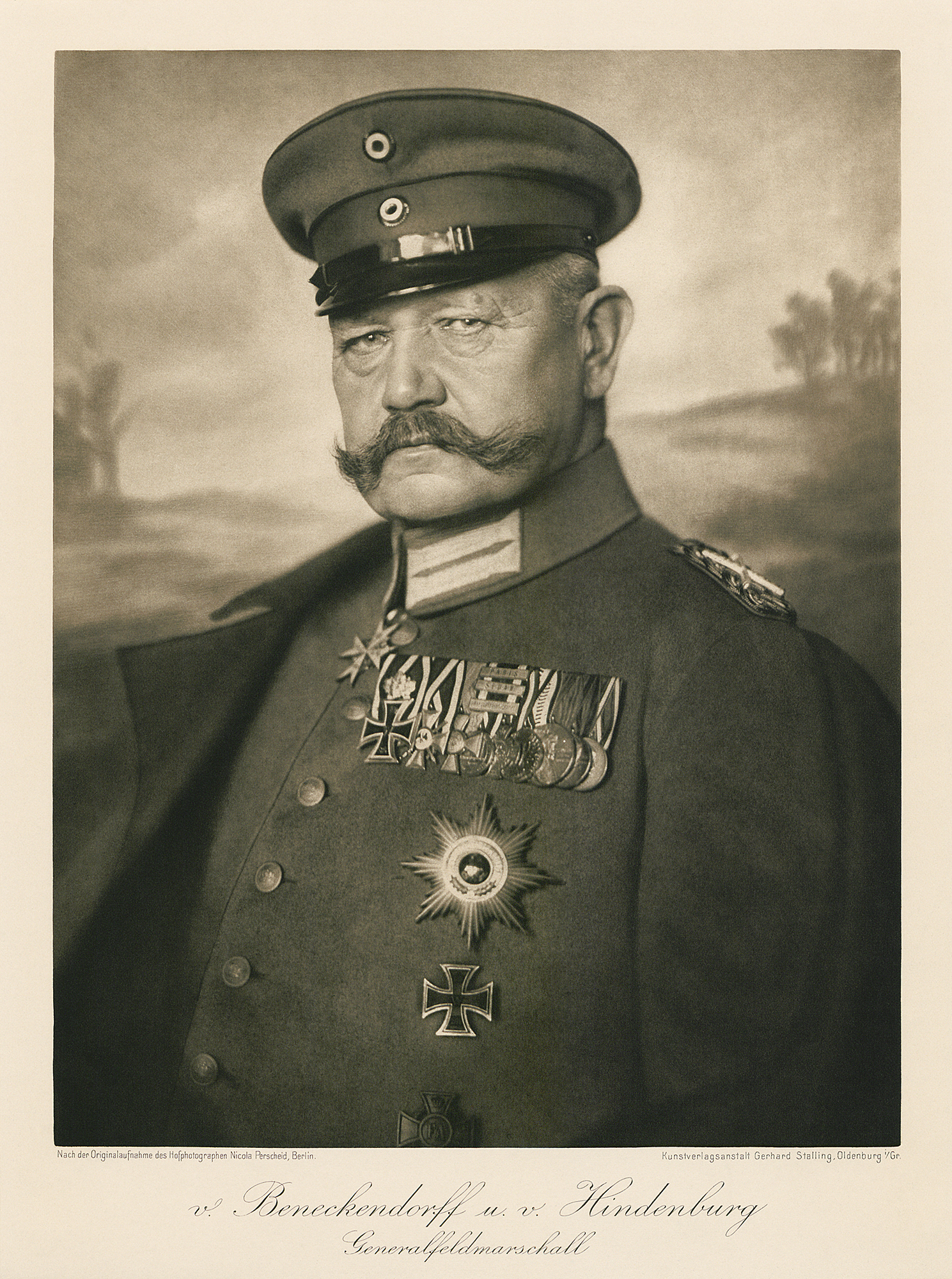 German military leader and statesman Paul von Hindenburg