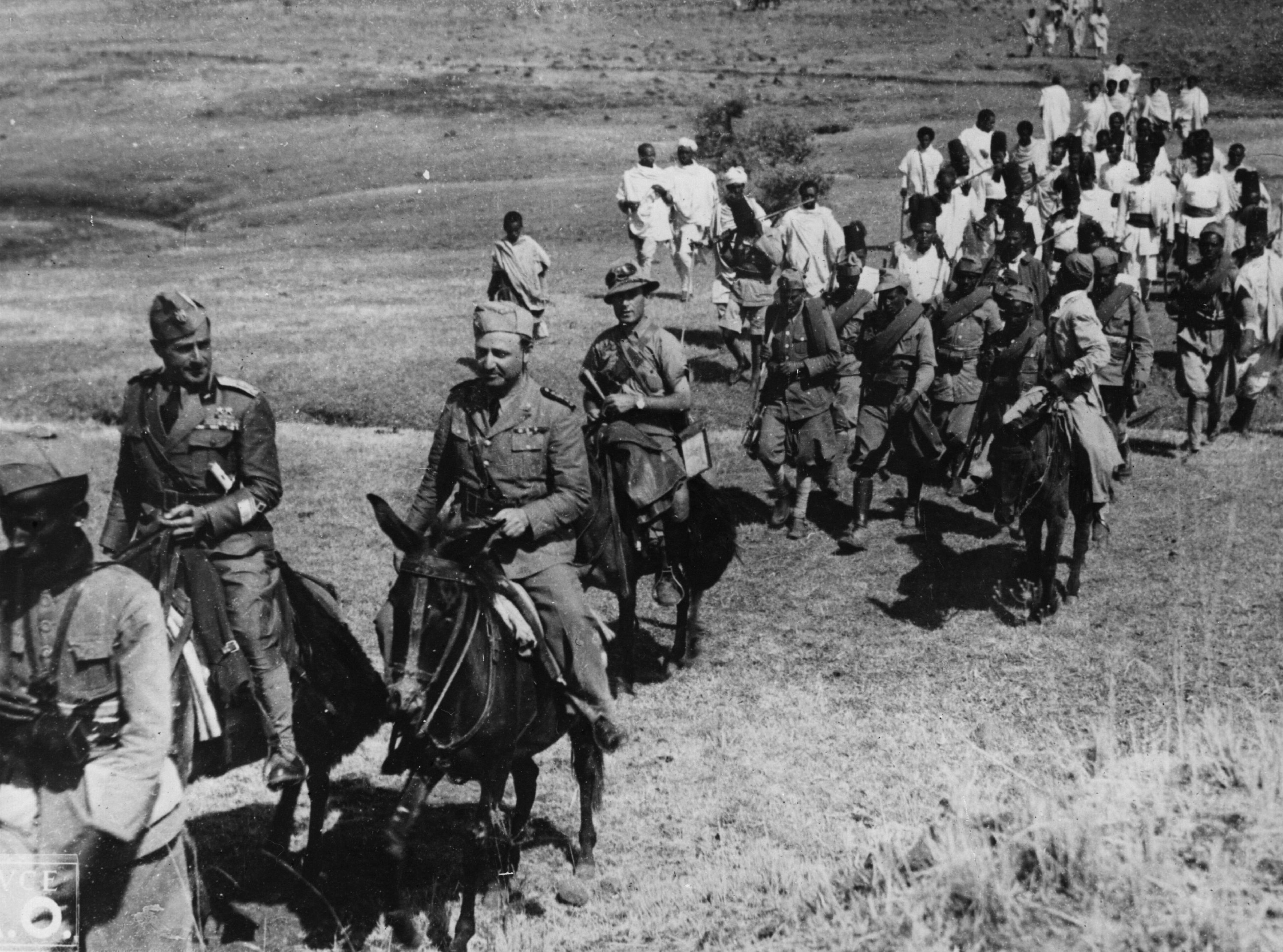 Italian troops in Abyssinia