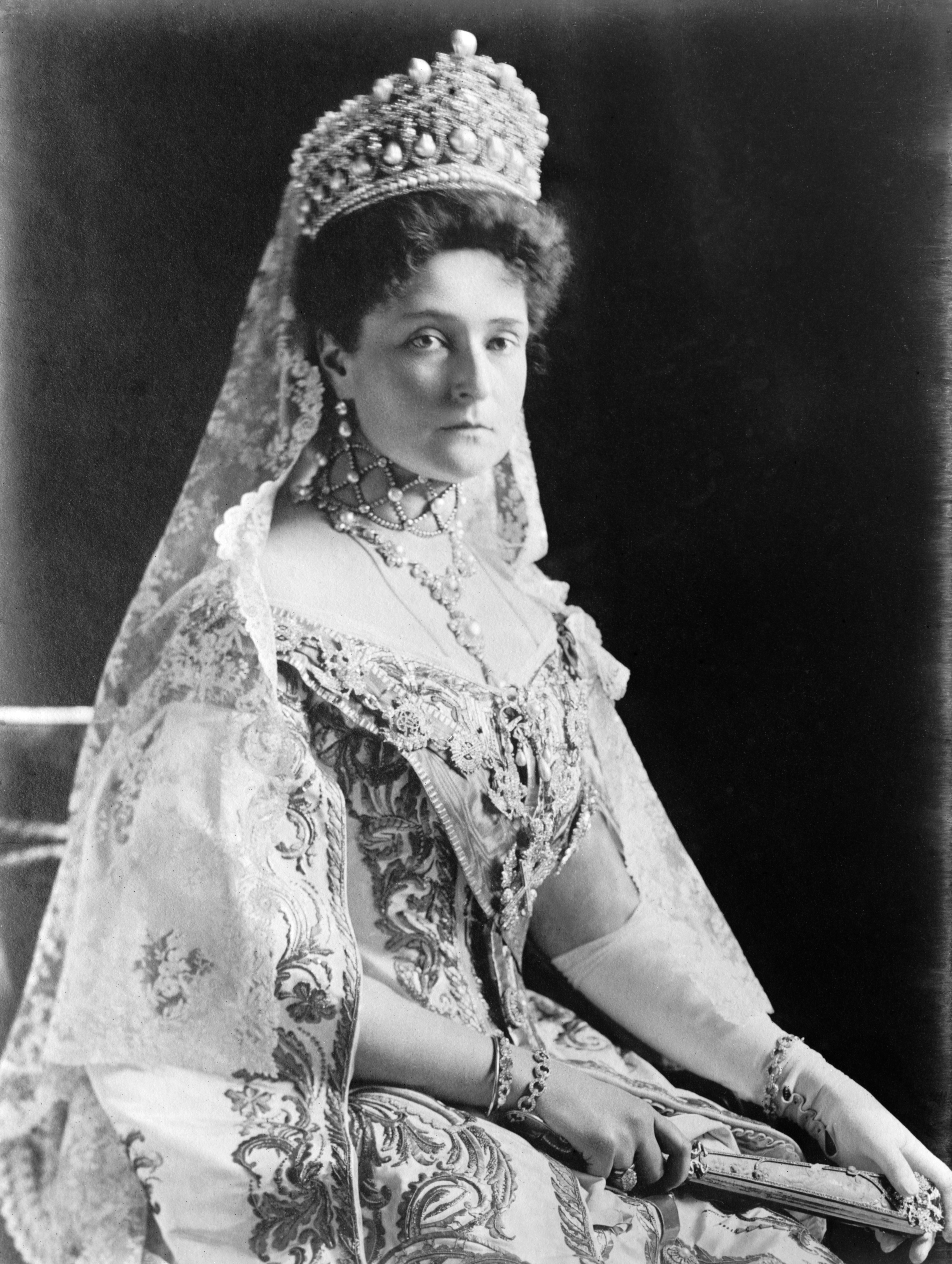 Alexandra Feodorovna, wife of Nicholas II, the last czar of Russia