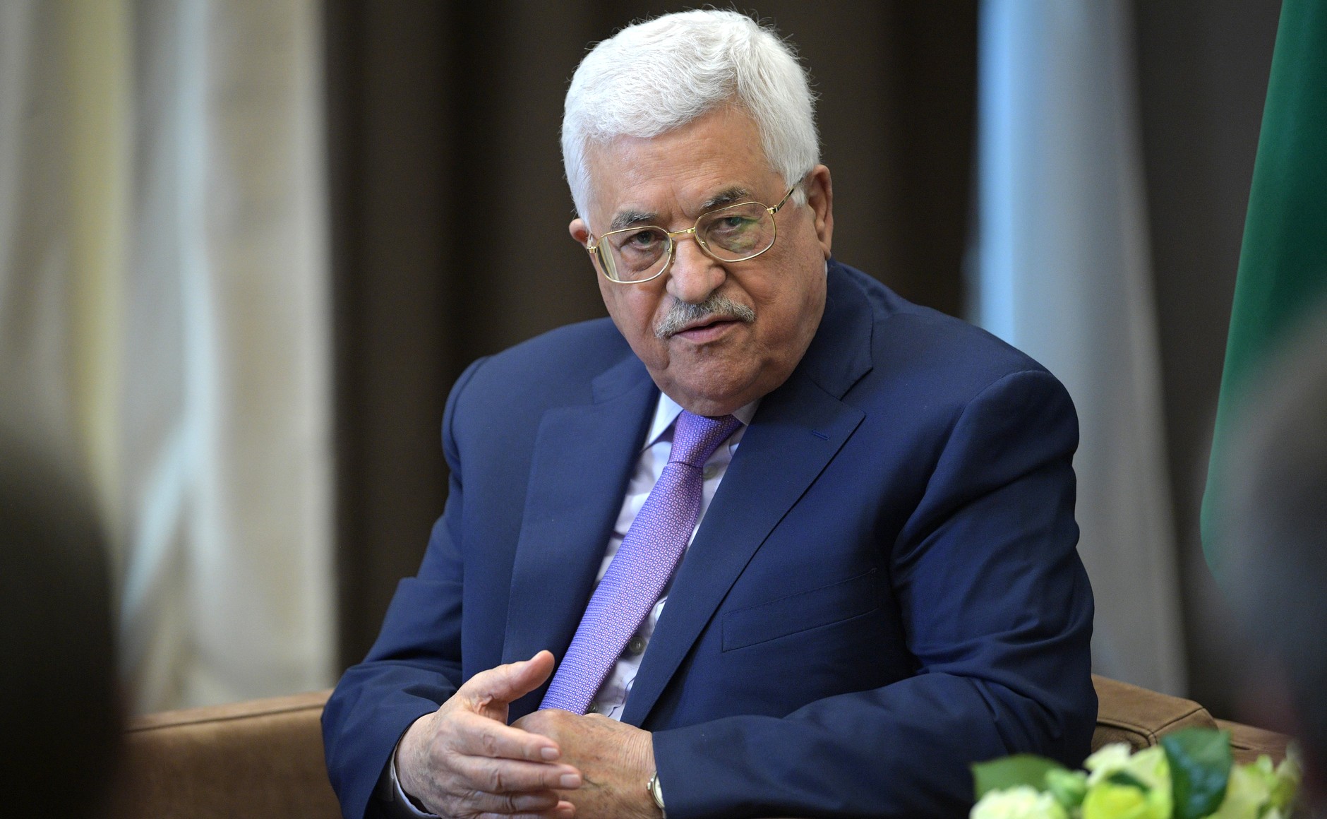 Palestinian political leader Mahmoud Abbas