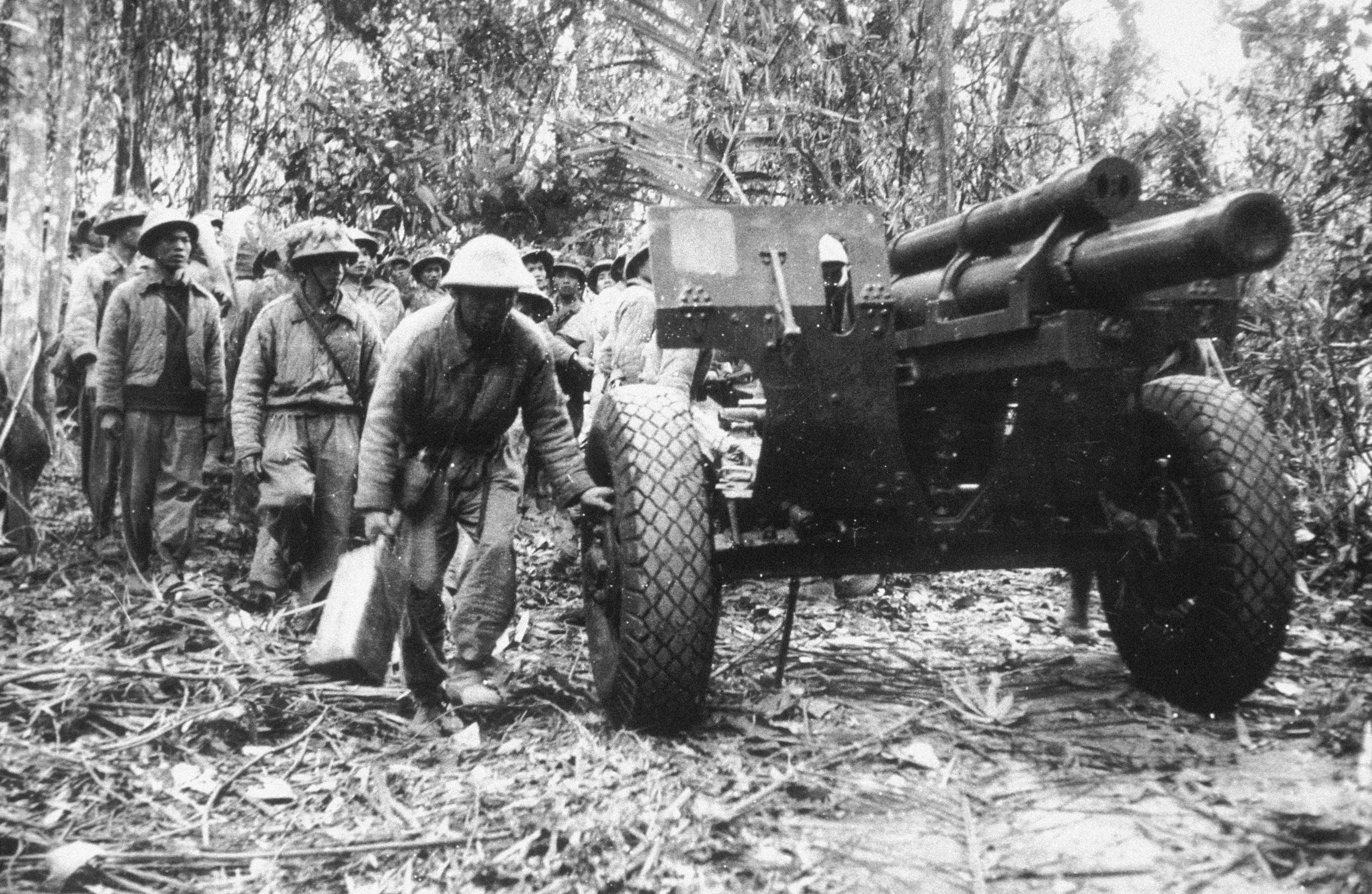 Vietminh forces near Dien Bien Phu